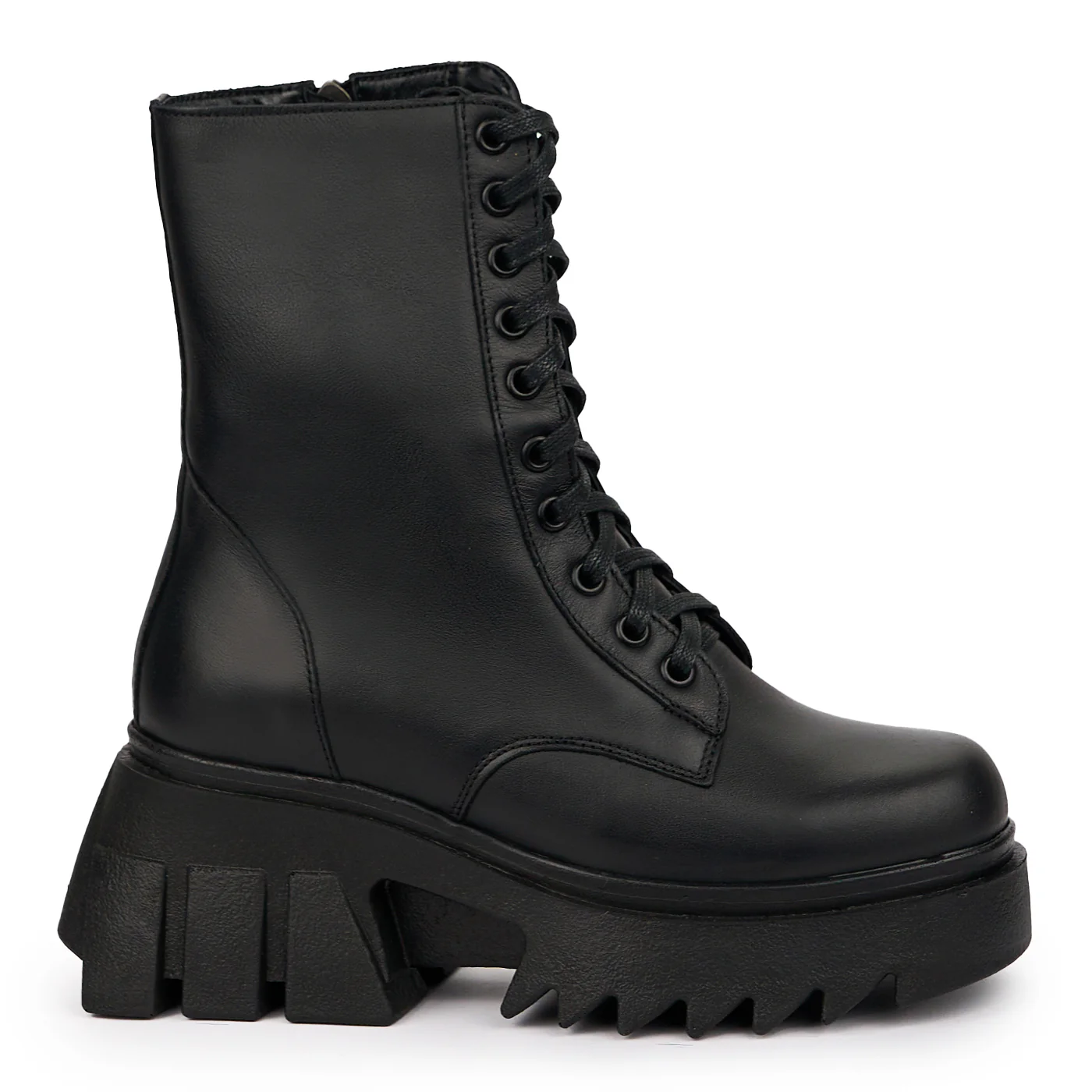 Ghete dama din piele naturala neagra 14284