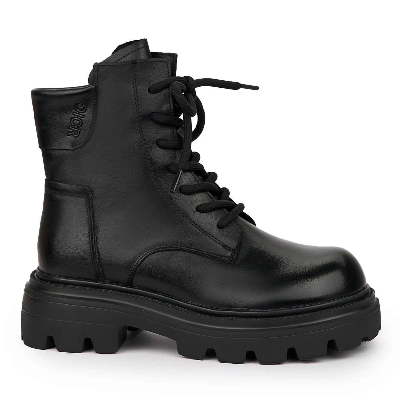 Ghete dama din piele naturala neagra 14346