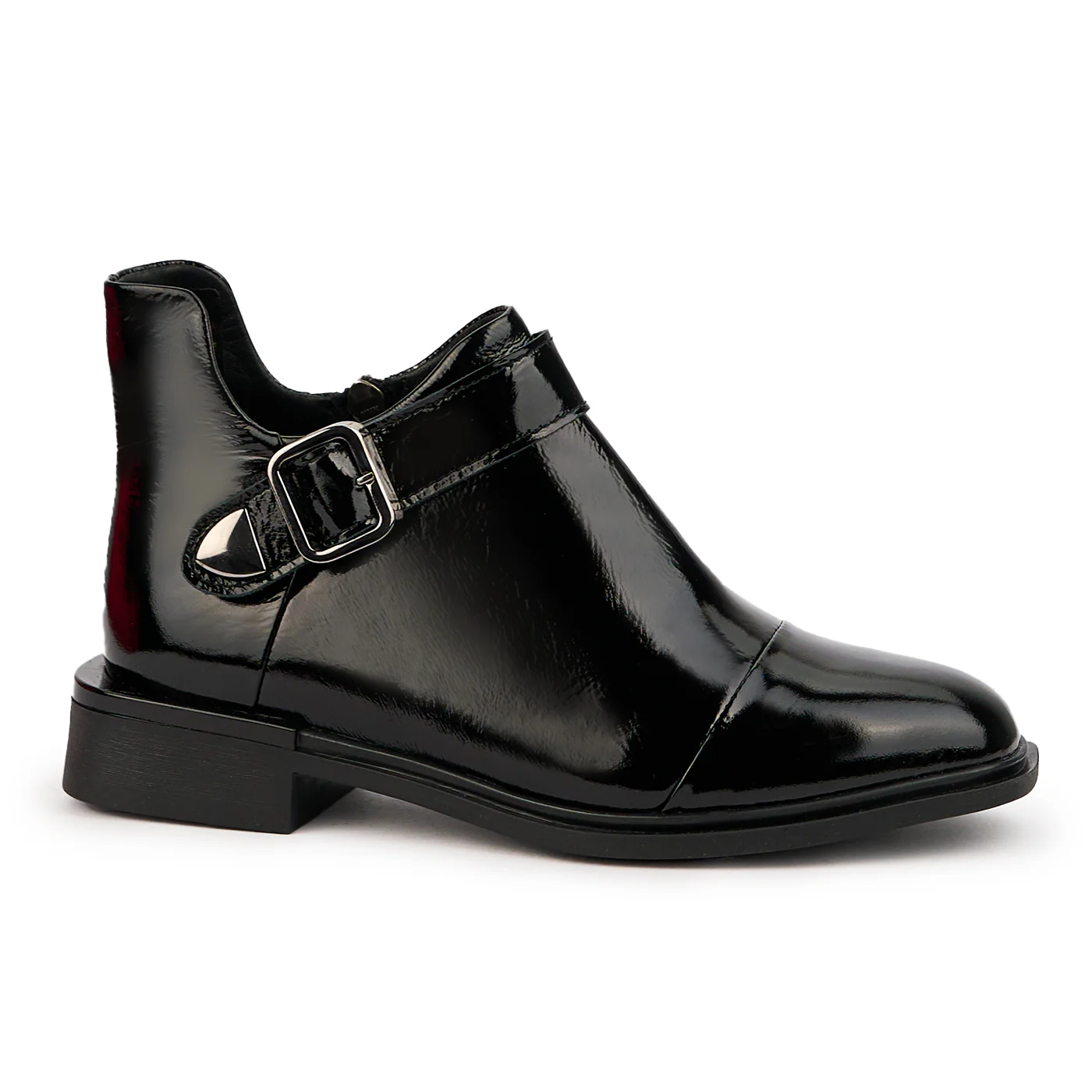 Ghete dama din piele naturala neagra 14595