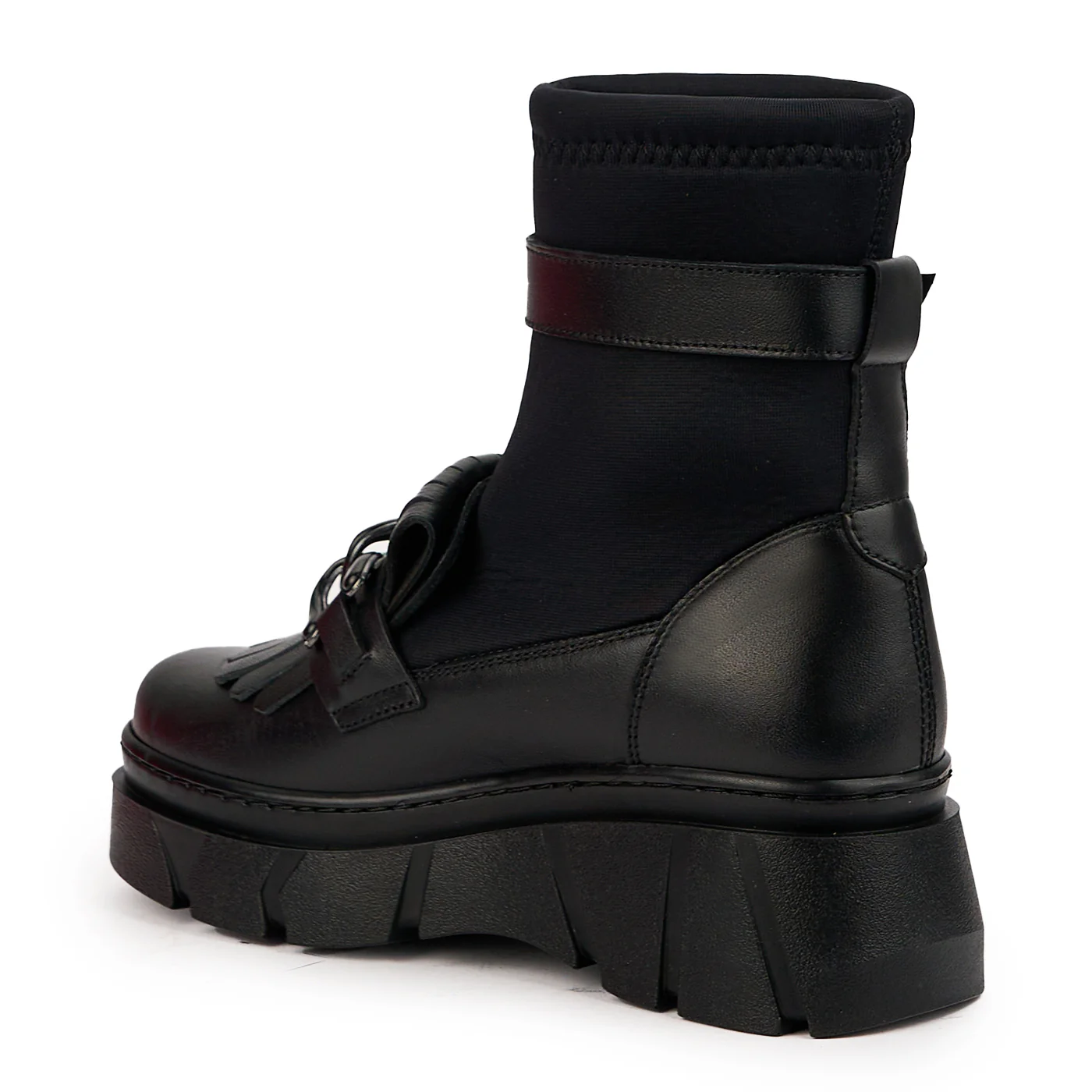 Ghete dama din piele naturala neagra 14600 - Image 2