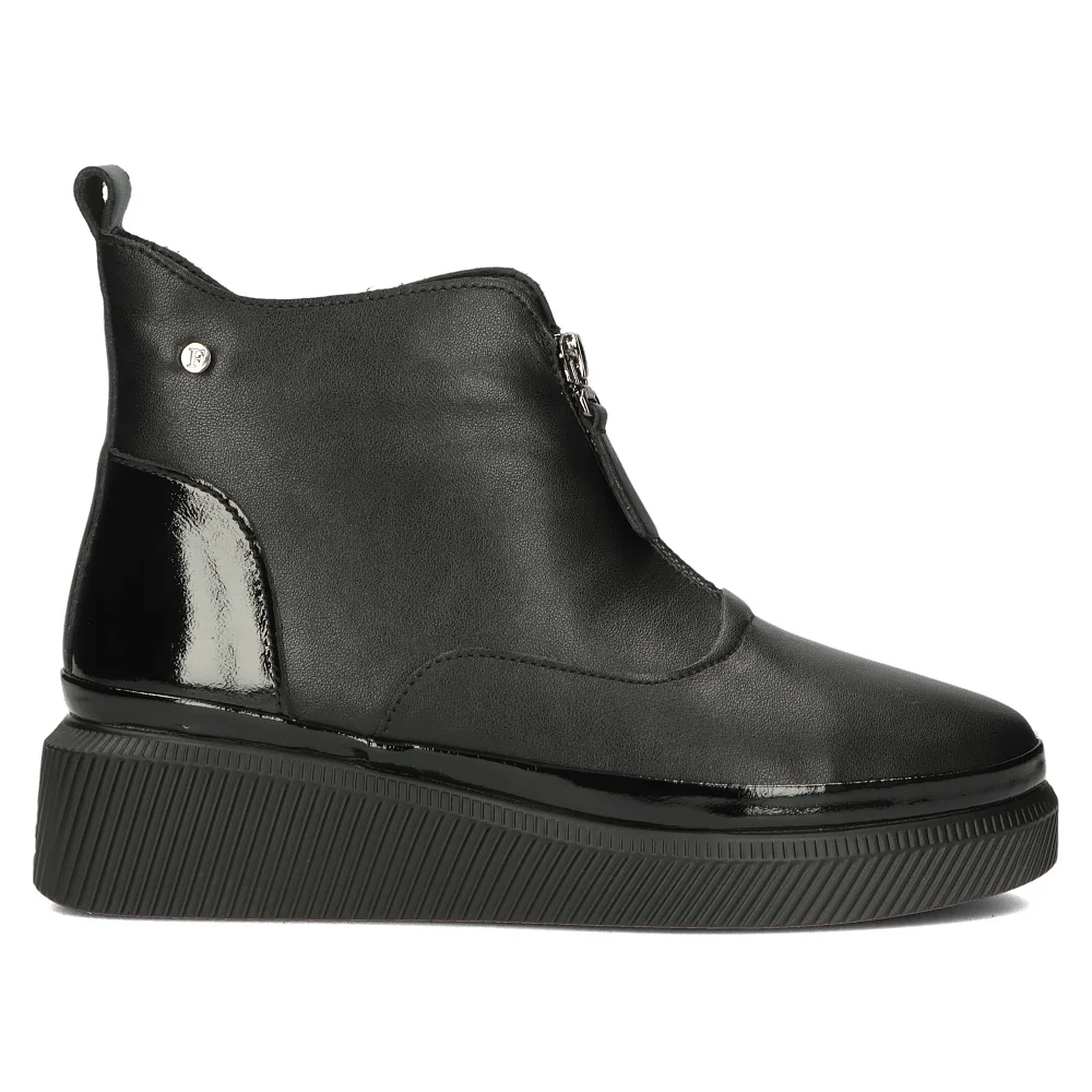 Ghete dama din piele naturala neagra 14651