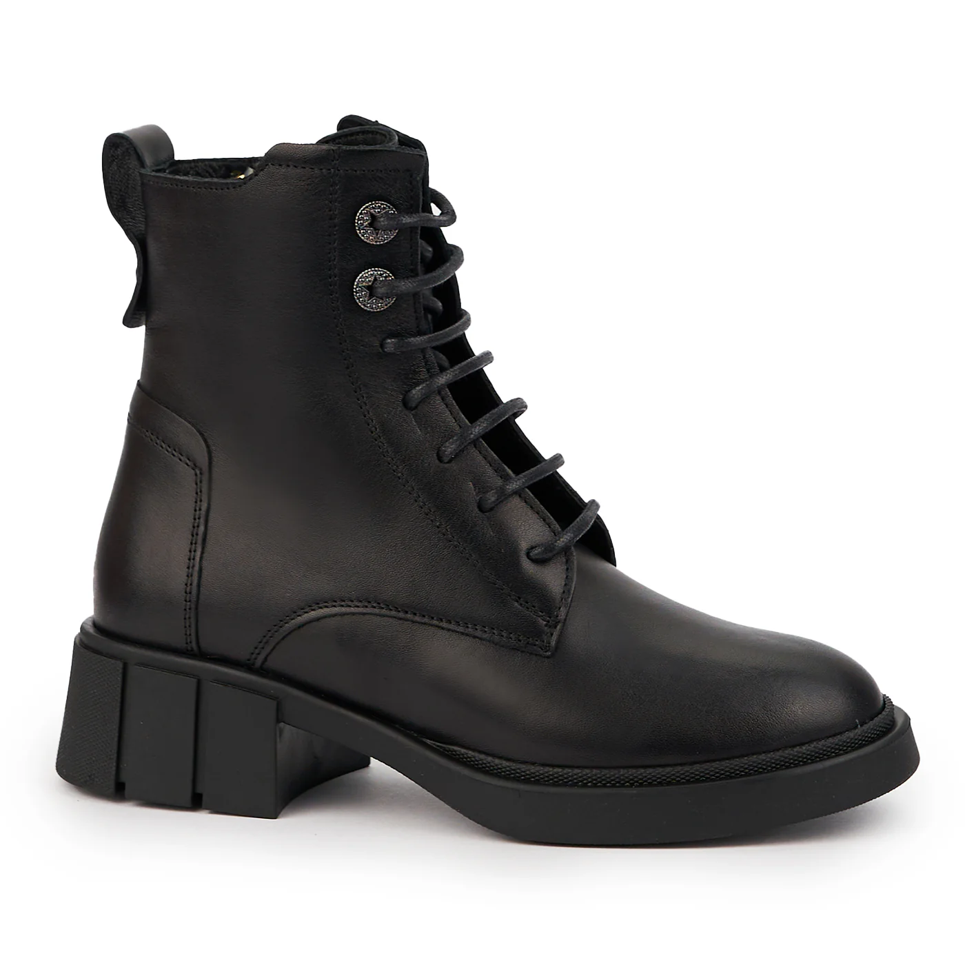 Ghete dama din piele naturala neagra 14668