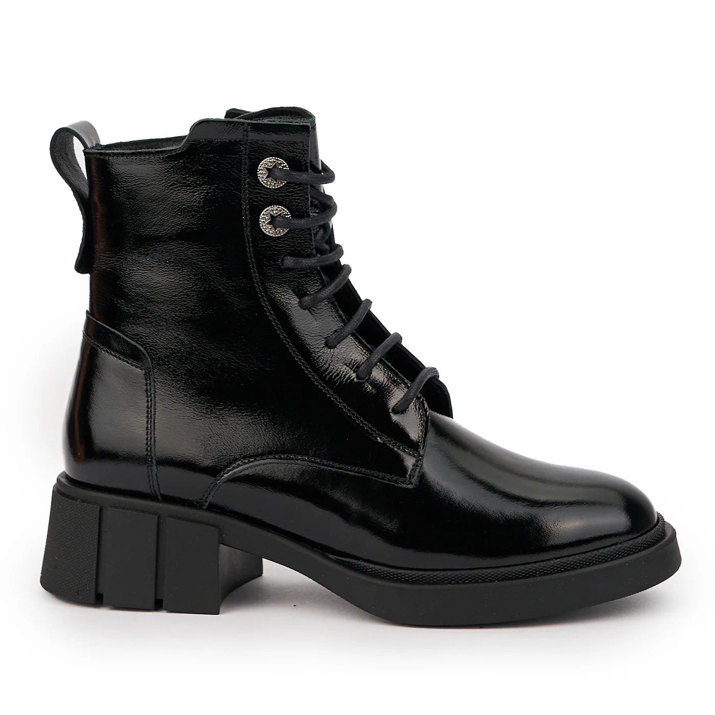 Ghete dama din piele naturala neagra 14669
