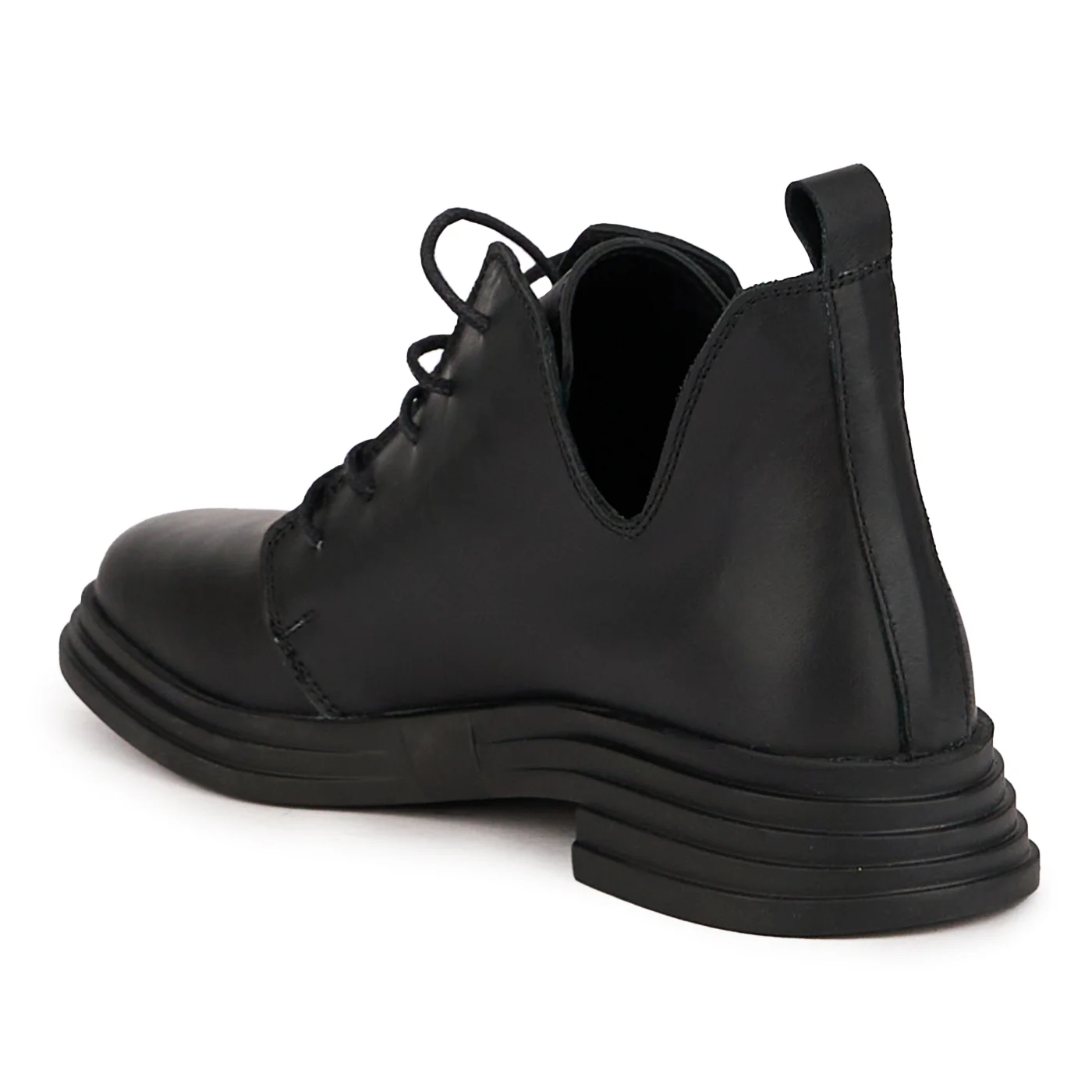 Ghete dama din piele naturala neagra 16672 - Image 2