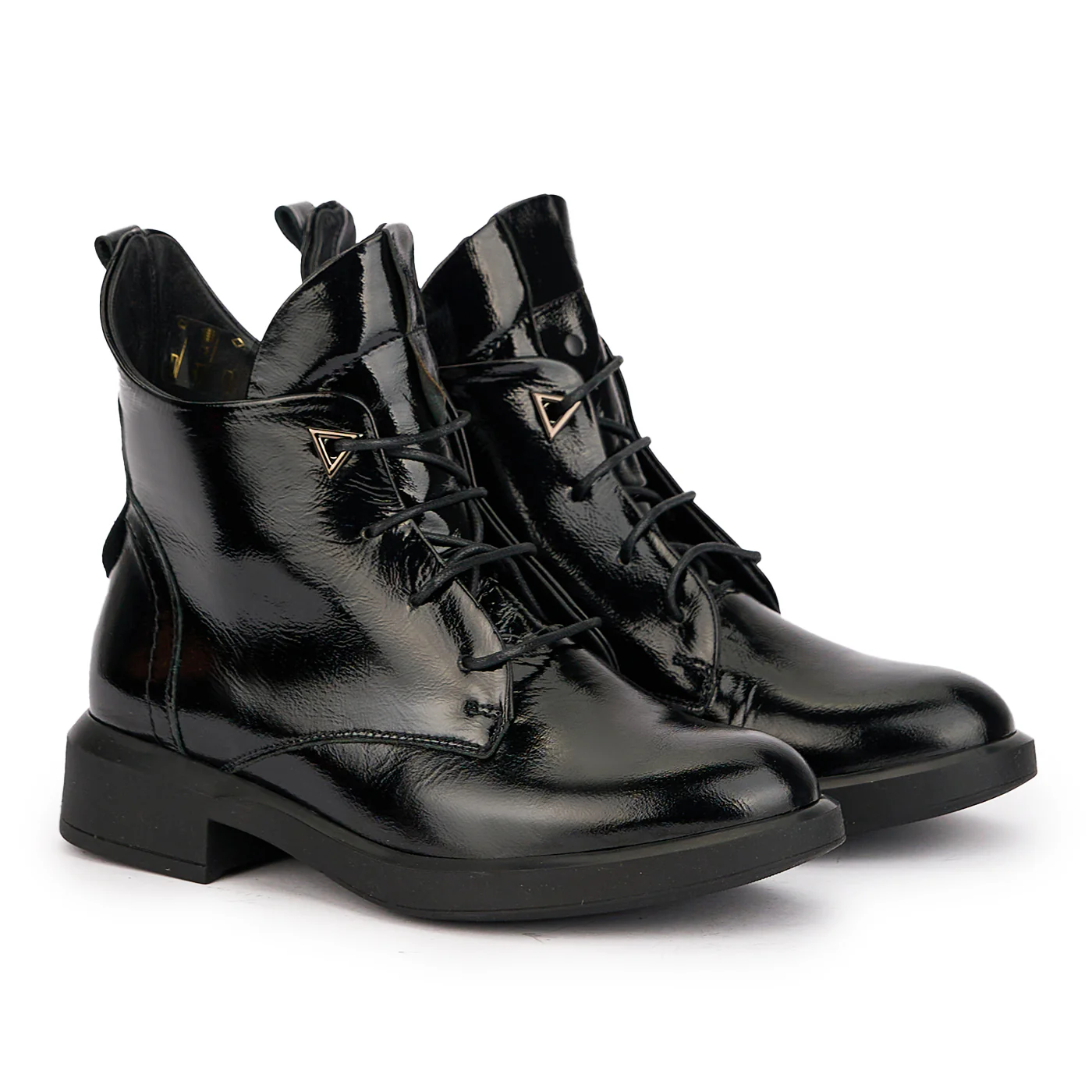 Ghete dama din piele naturala neagra 17004 - Image 4