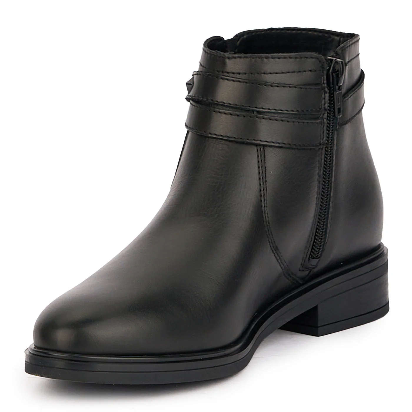 Ghete dama din piele naturala neagra 17013 - Image 3