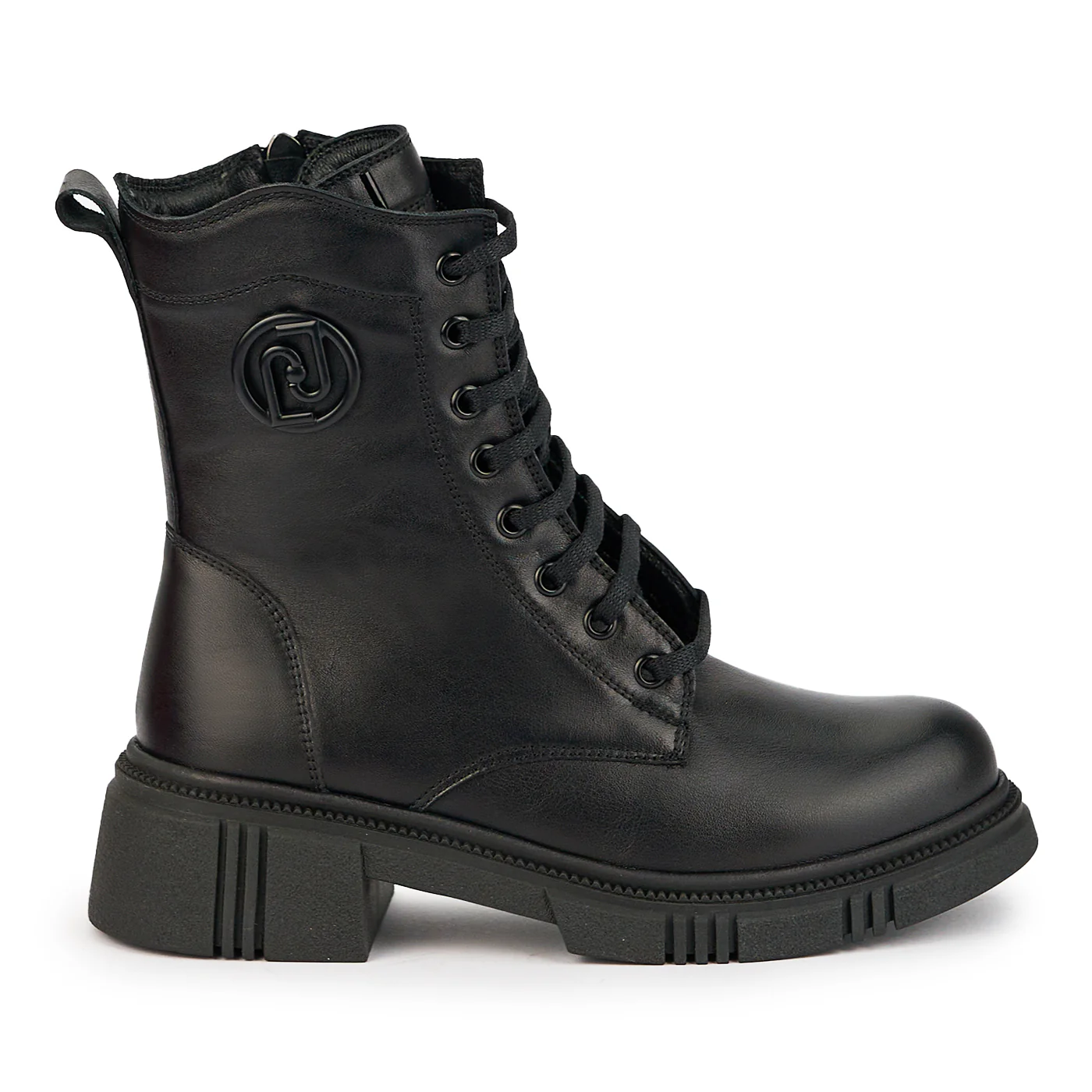Ghete dama din piele naturala neagra 17284