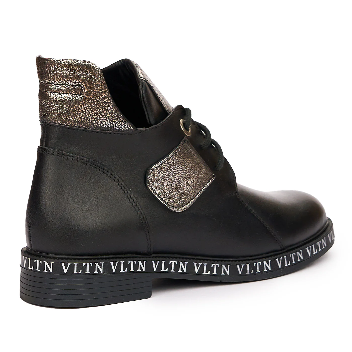 Ghete dama din piele naturala neagra 3963 - Image 2