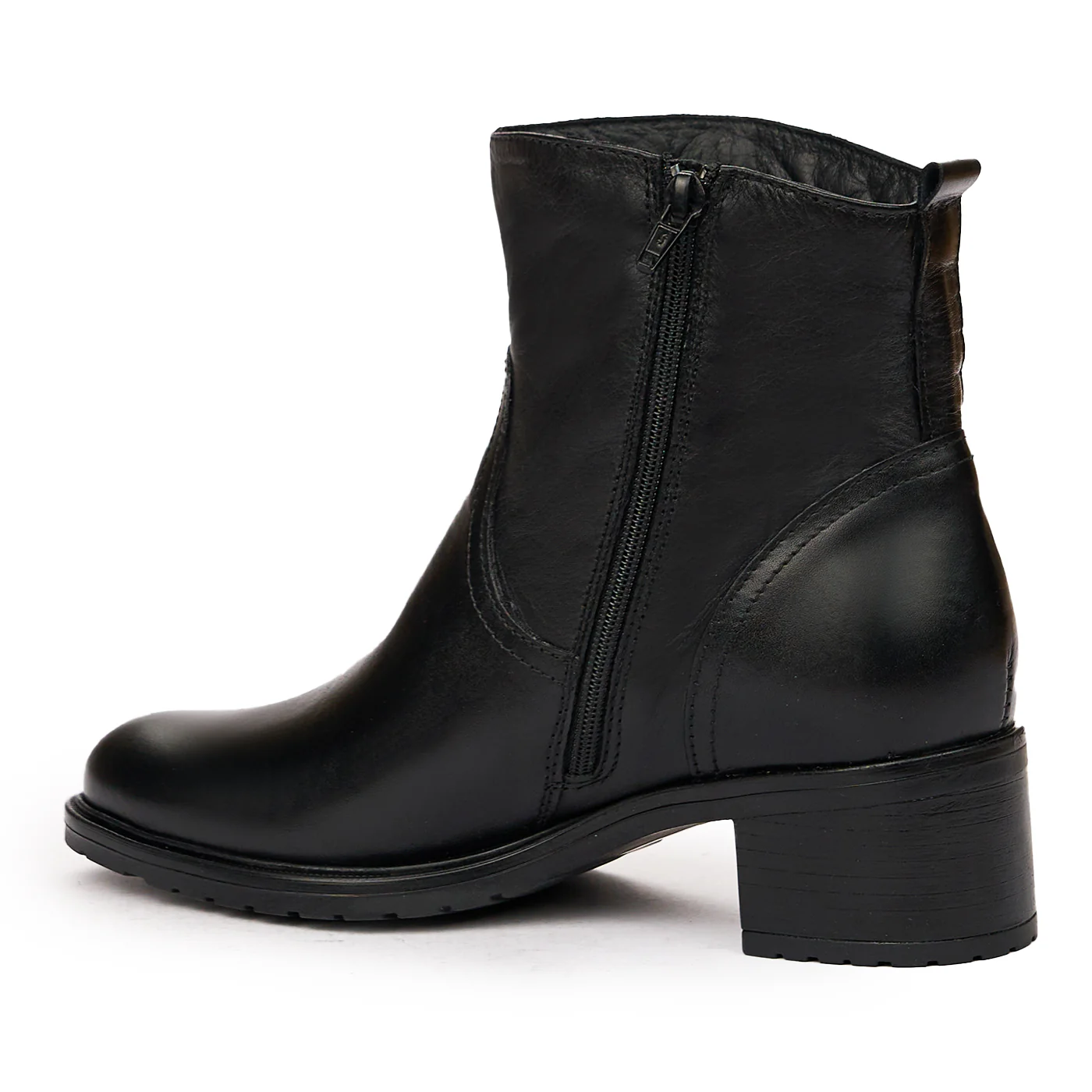 Ghete dama din piele naturala neagra 8312 - Image 3
