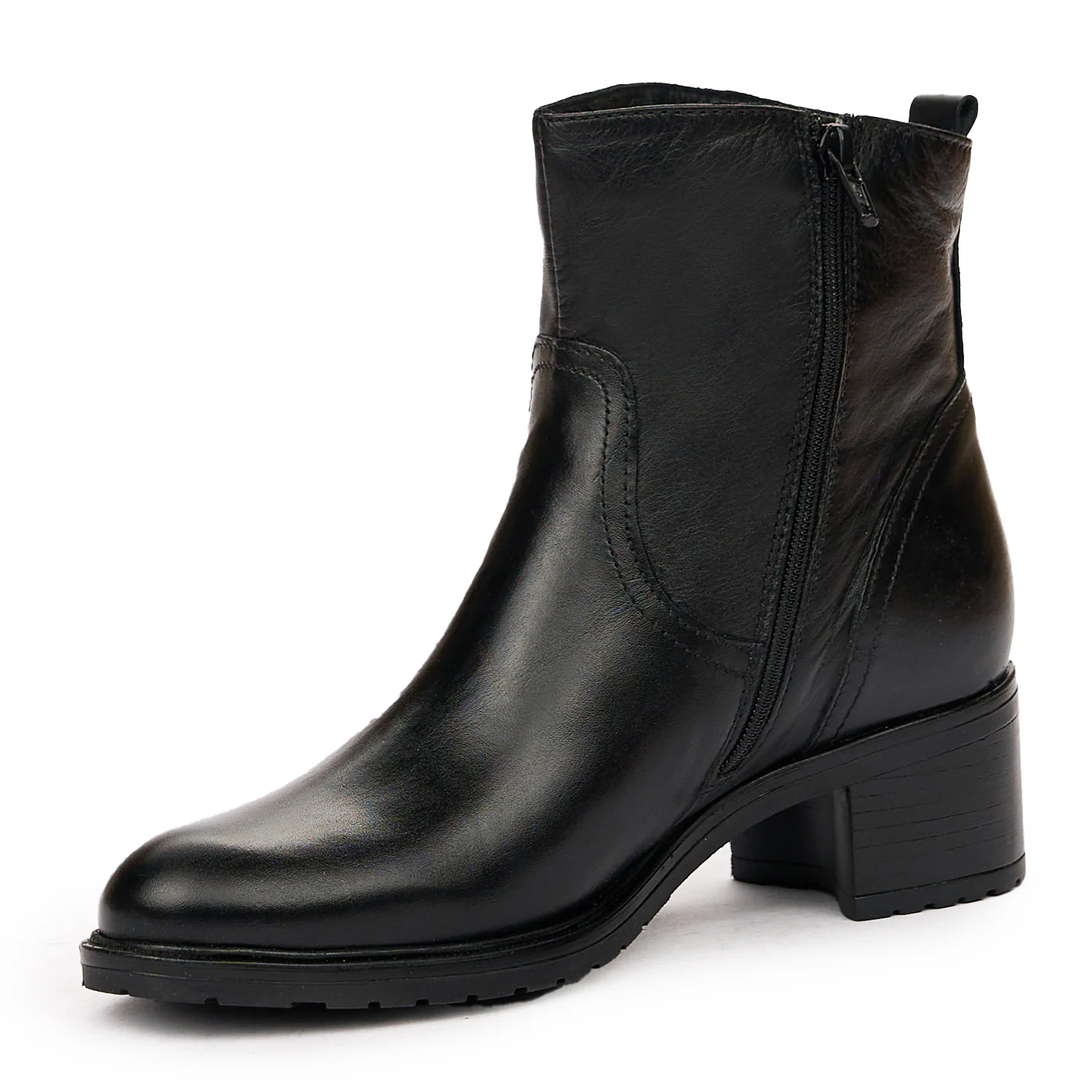 Ghete dama din piele naturala neagra 8312 - Image 4