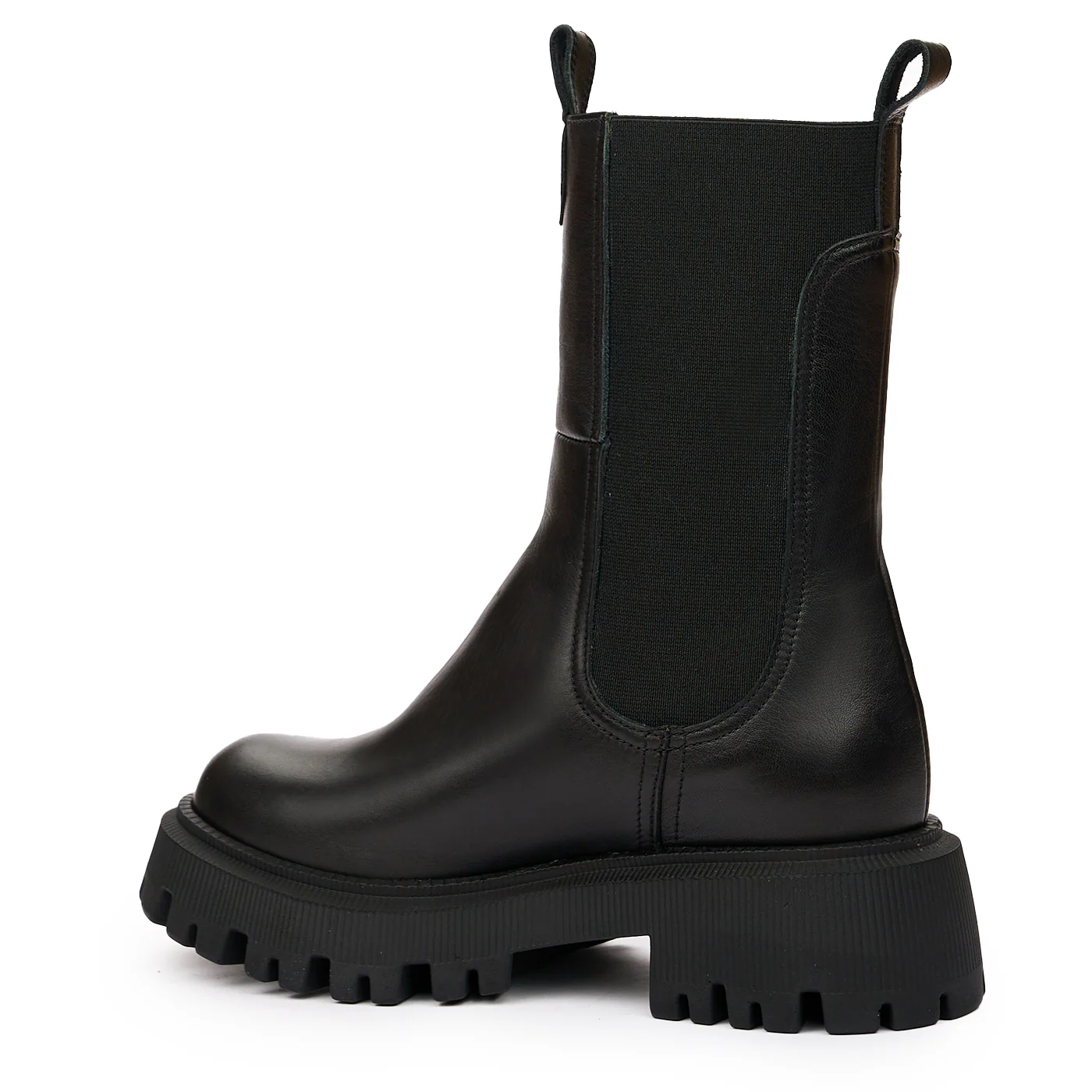 Ghete dama din piele naturala neagra 8176 - Image 3