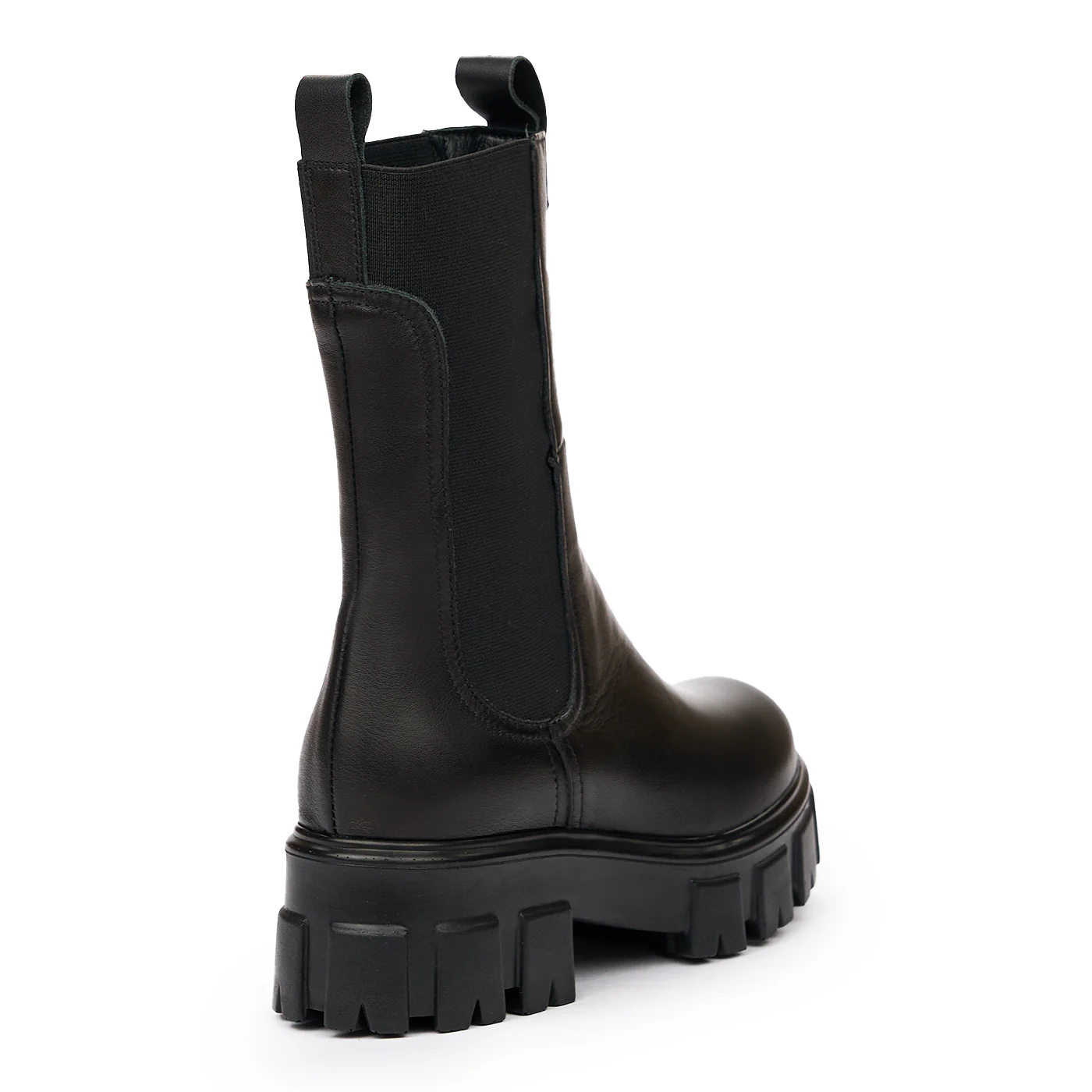 Ghete dama din piele naturala neagra 8225 - Image 2