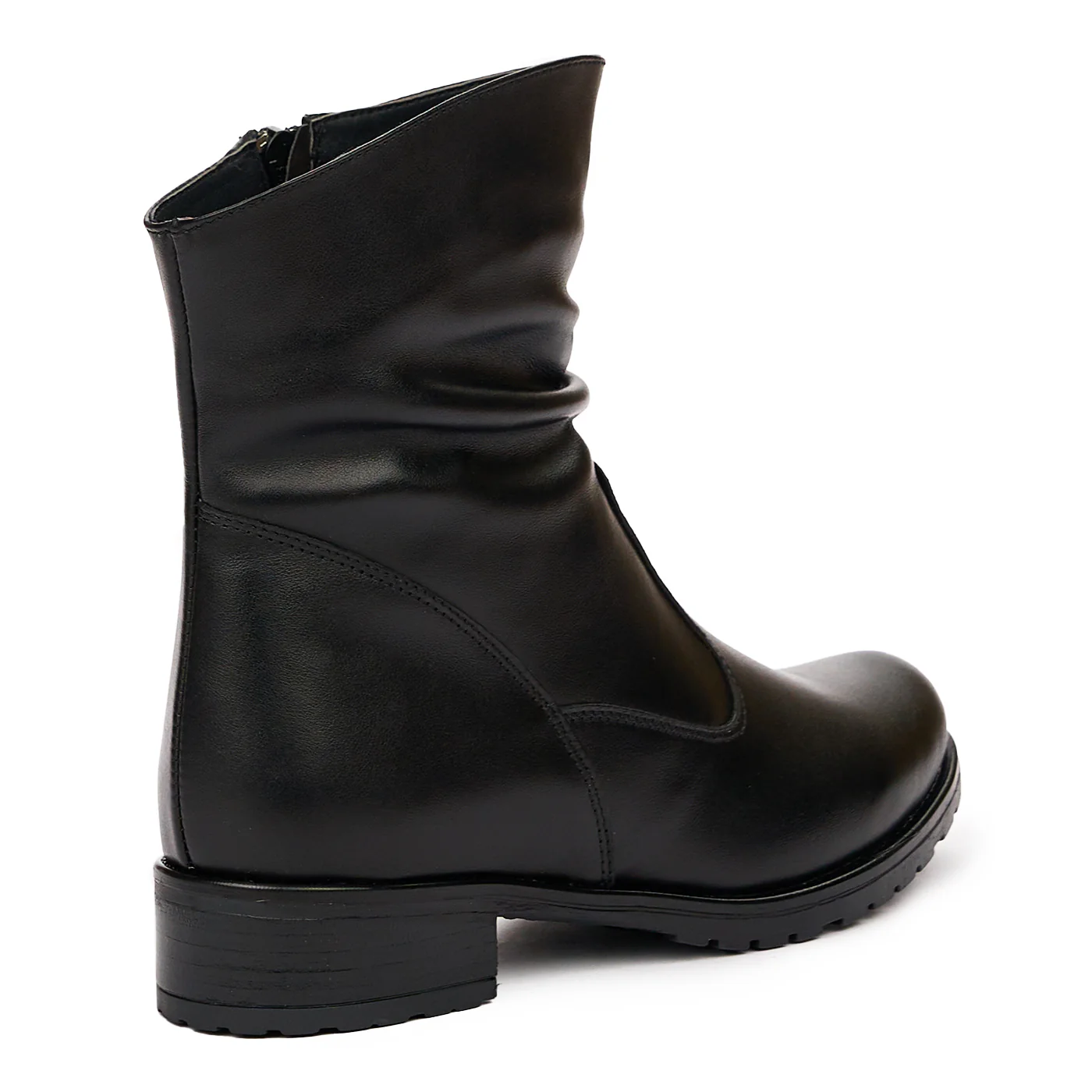 Ghete dama din piele naturala neagra 8304 - Image 2