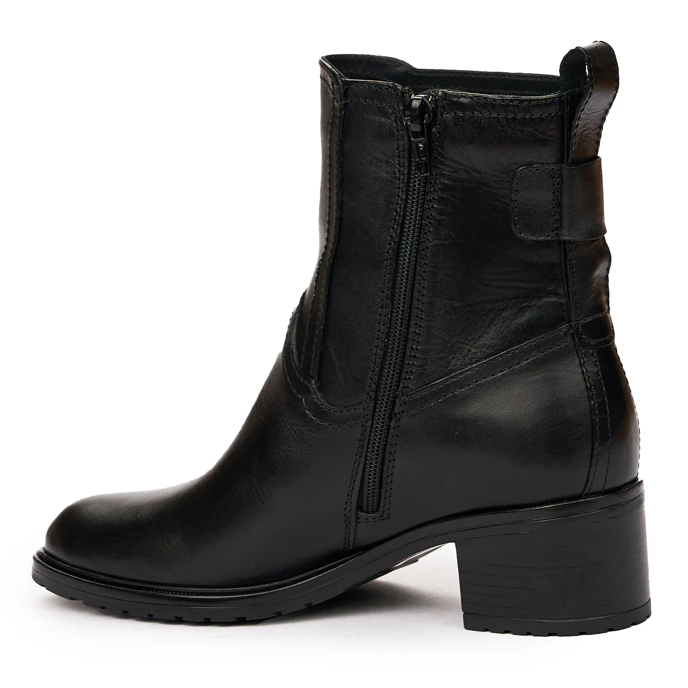 Ghete dama din piele naturala neagra 8313 - Image 3