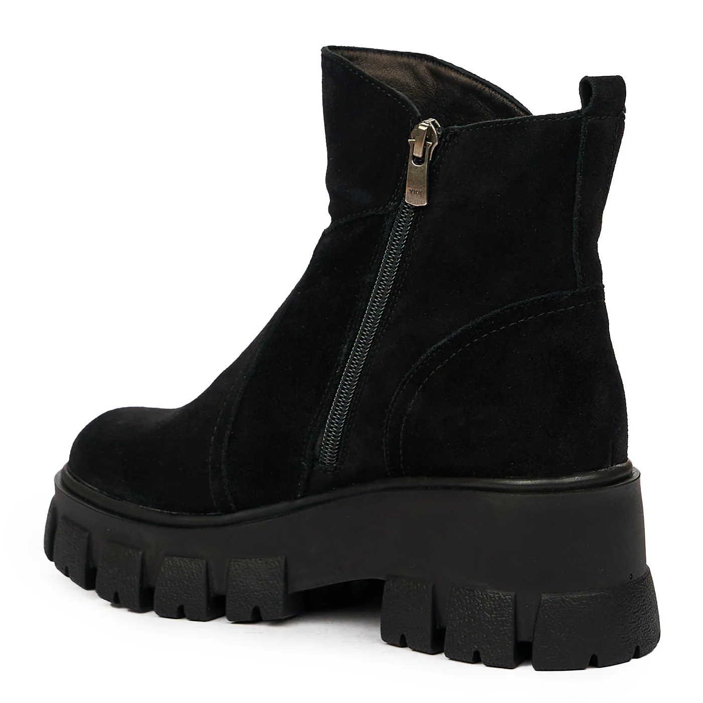 Ghete dama din piele naturala neagra 8338 - Image 3