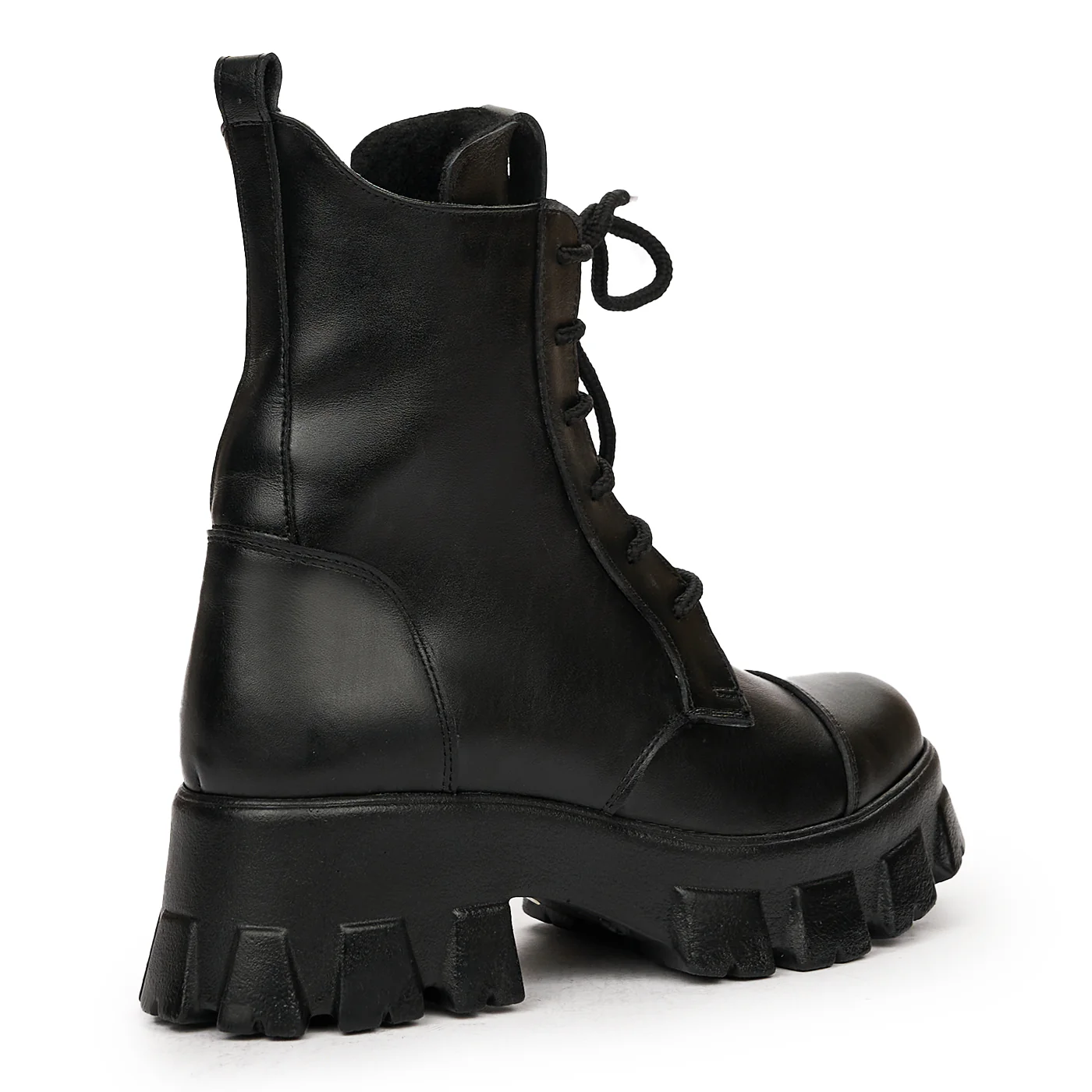 Ghete dama din piele naturala neagra 8354 - Image 2