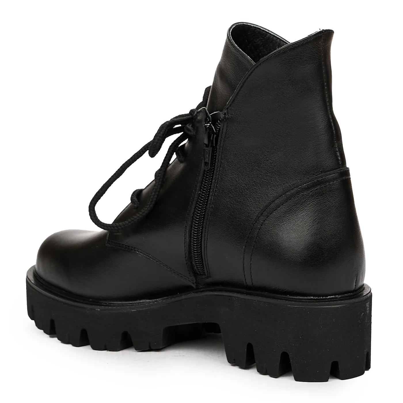 Ghete dama din piele naturala neagra 8355 - Image 3