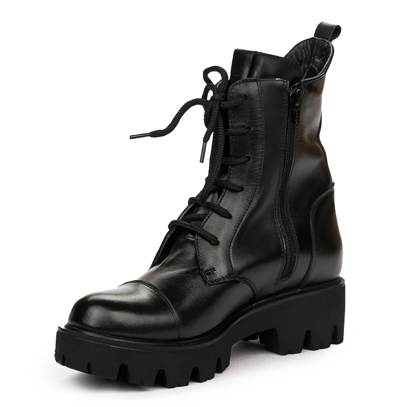 Ghete dama din piele naturala neagra 8358 - Image 3