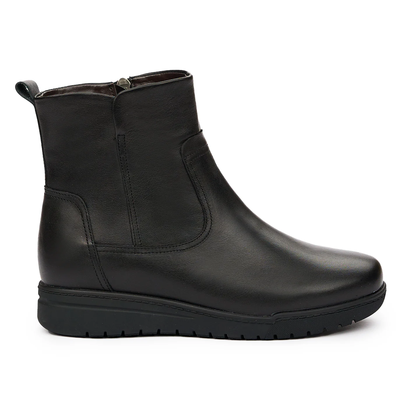 Ghete dama din piele naturala negre 8164