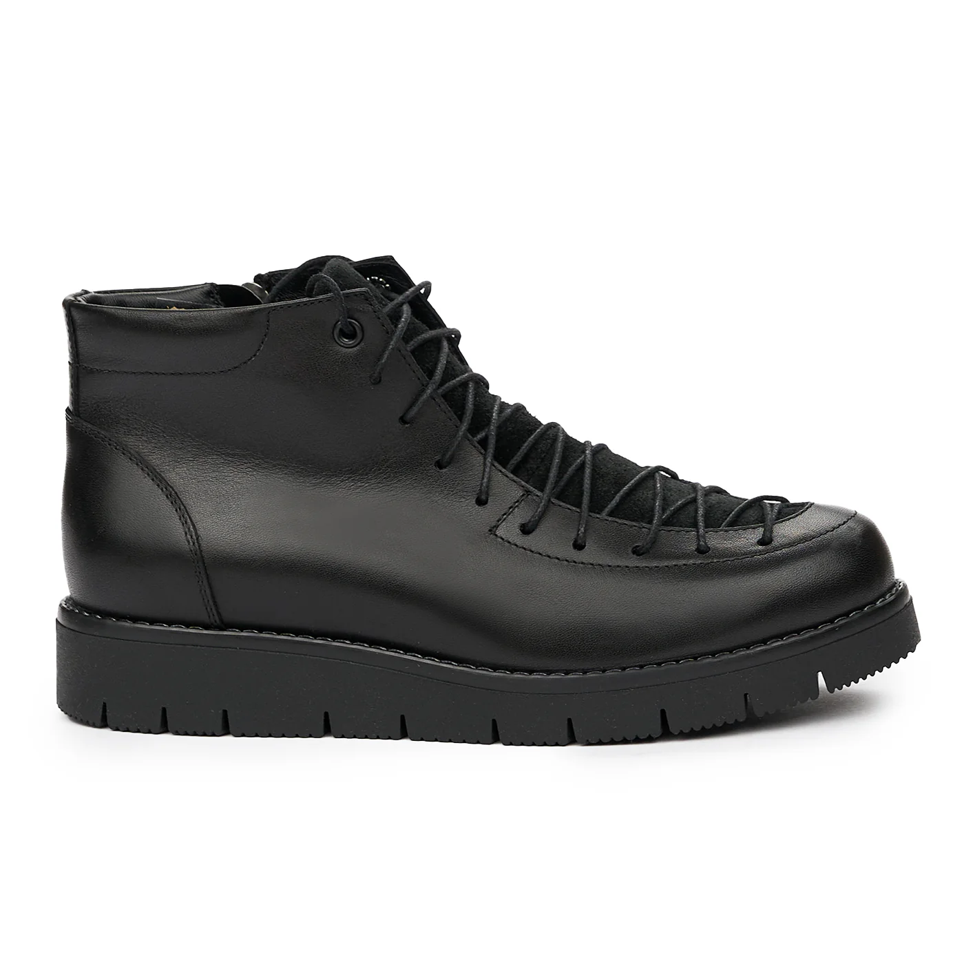 Ghete dama din piele naturala negru 8184