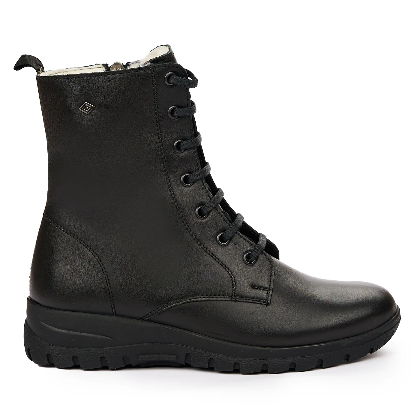 Ghete dama din piele naturala negru 8274