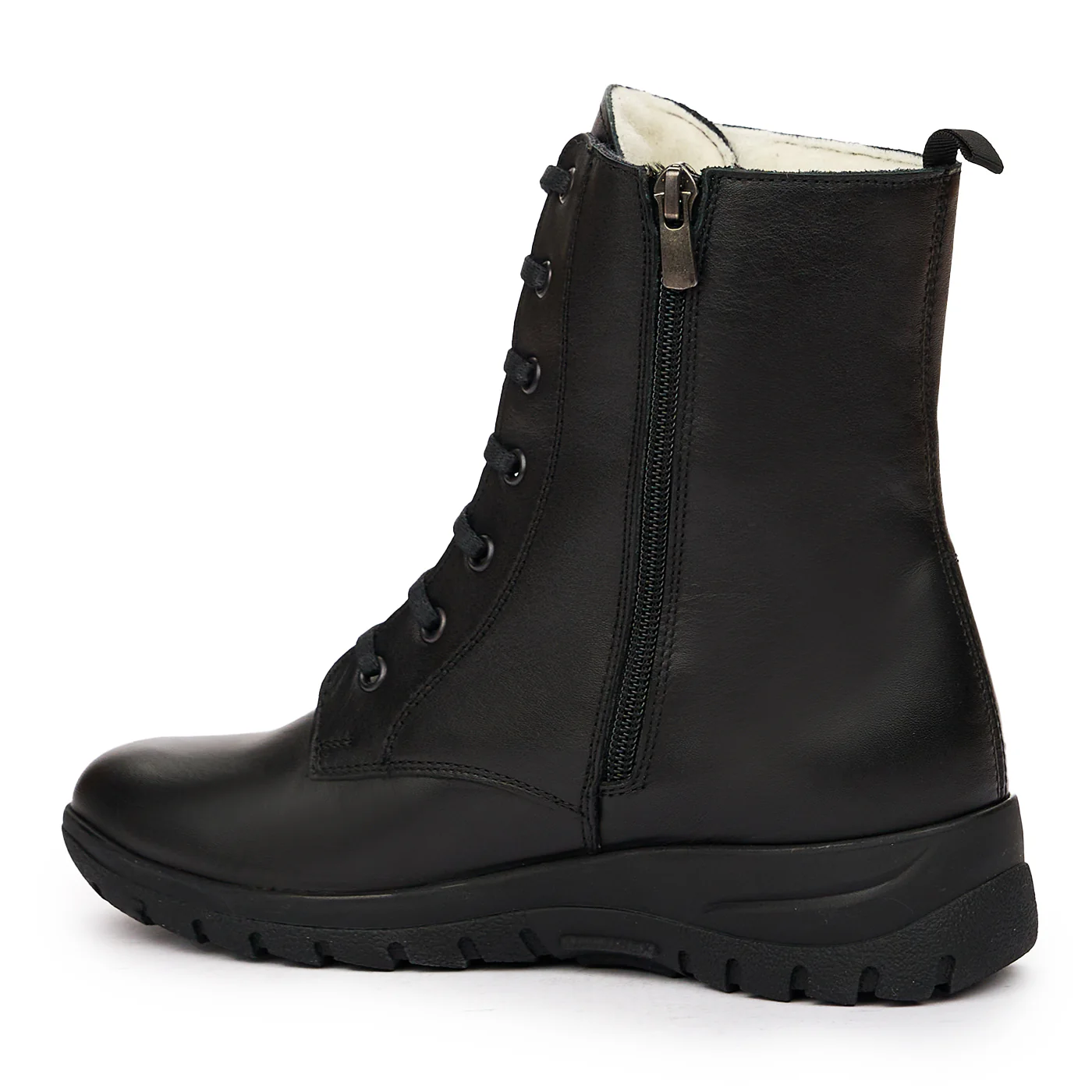 Ghete dama din piele naturala negru 8274 - Image 3
