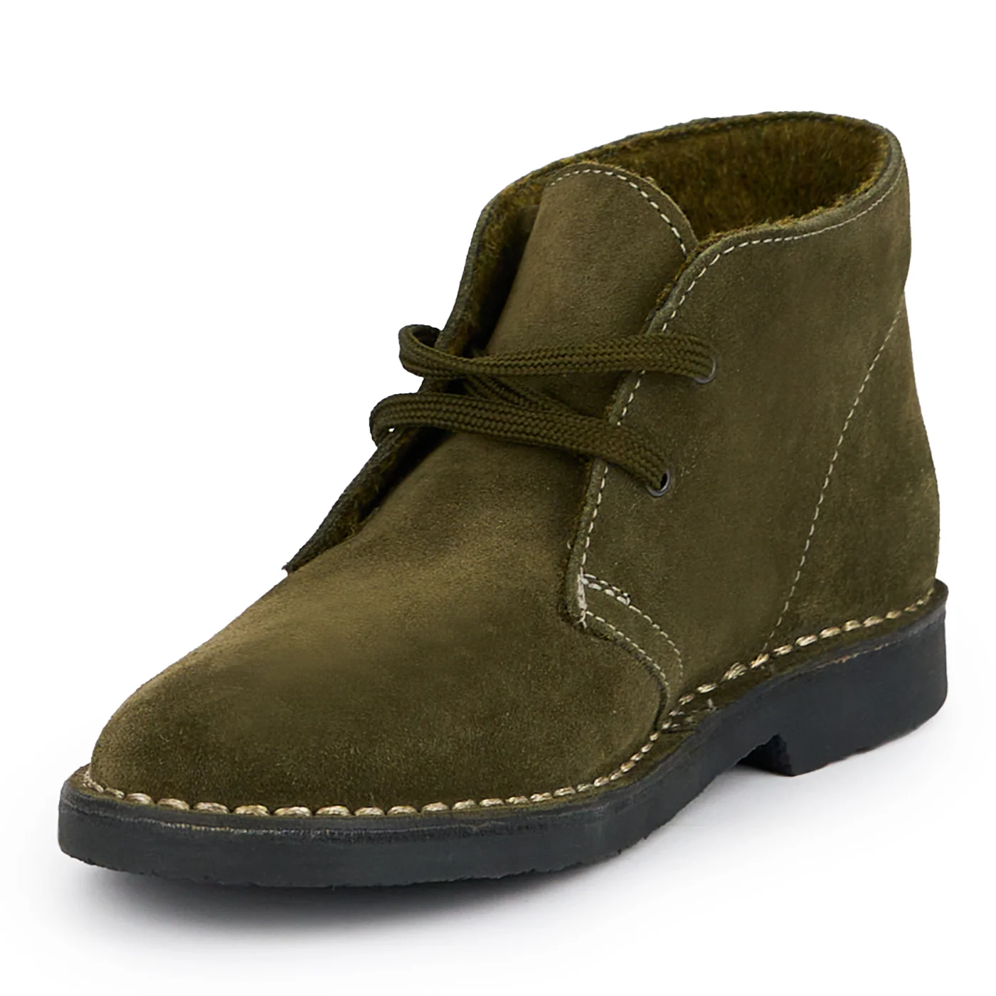 Ghete dama din piele naturala verde 15181 - Image 3