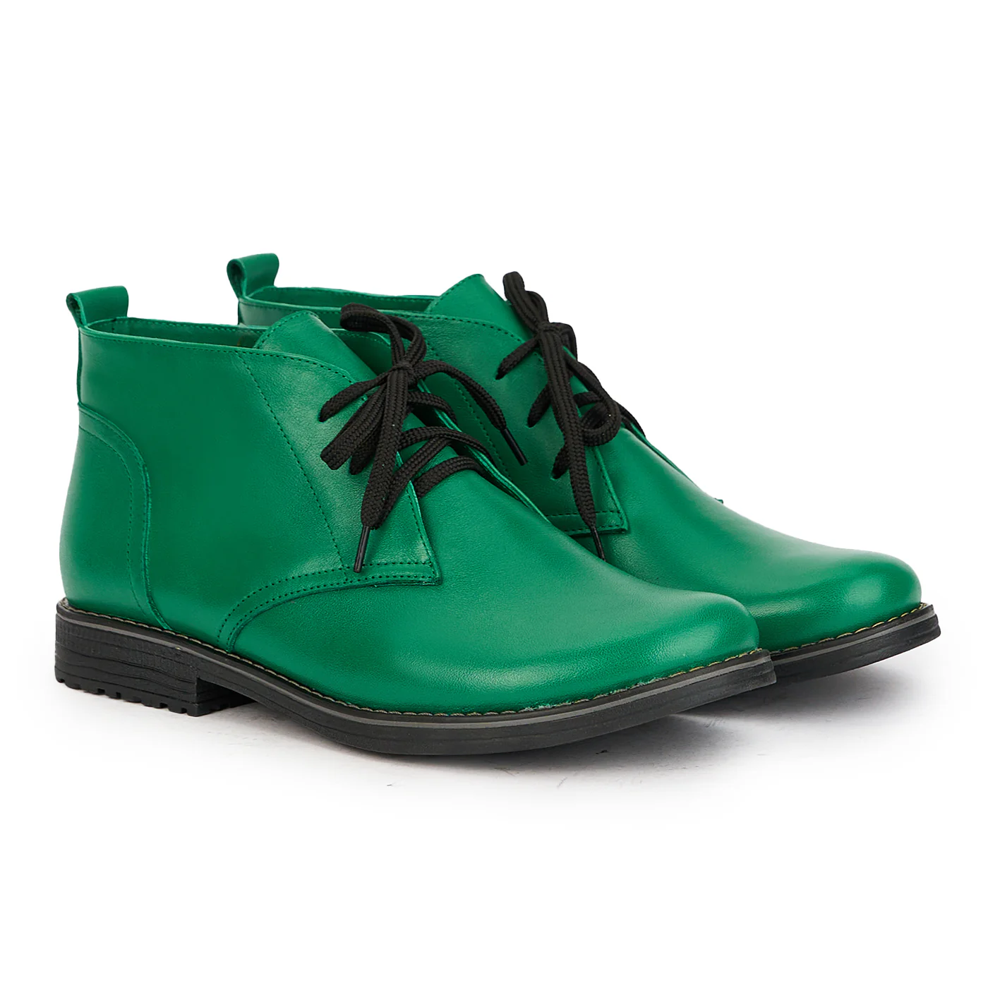 Ghete dama din piele naturala verde 17273 - Image 4