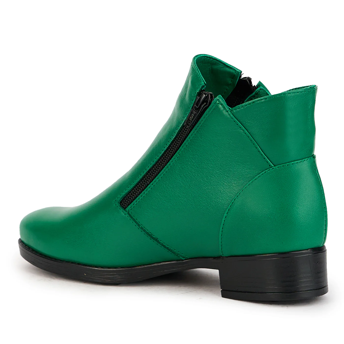 Ghete dama din piele naturala verde 17339 - Image 2