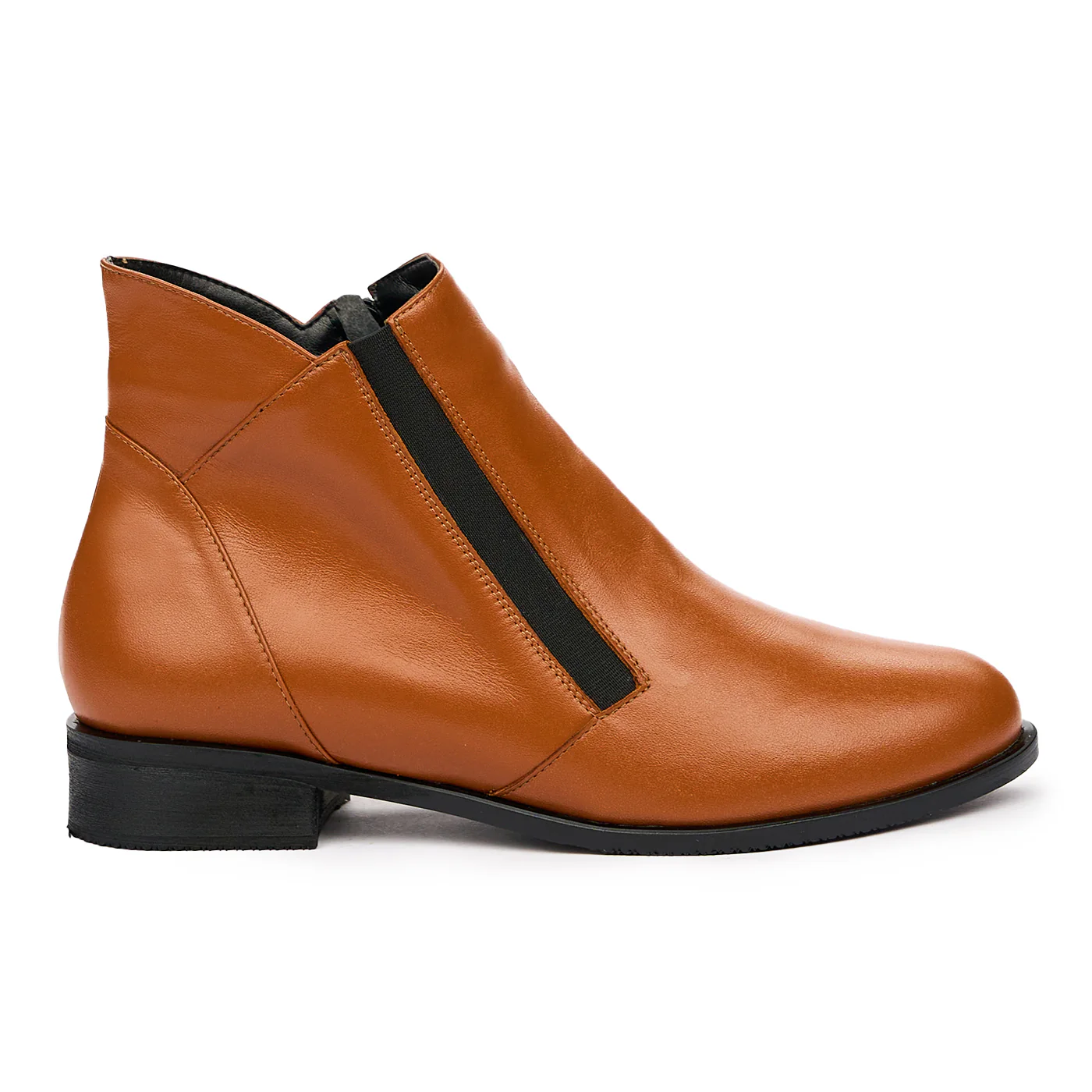 Ghete Dama Elegante Piele Naturala Maro 8386