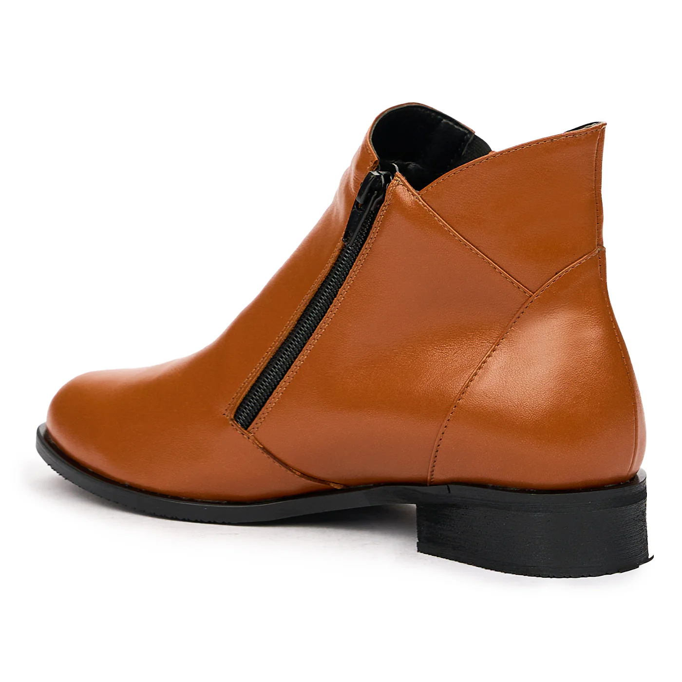 Ghete Dama Elegante Piele Naturala Maro 8386 - Image 3