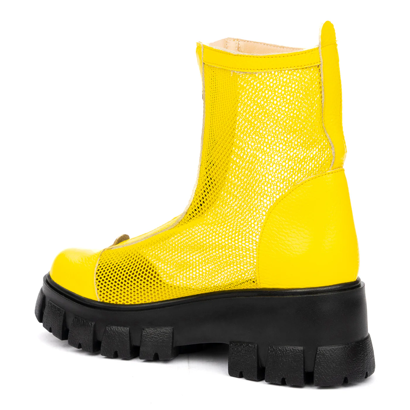 Ghete Dama Galben din Piele Naturala 8670 - Image 3