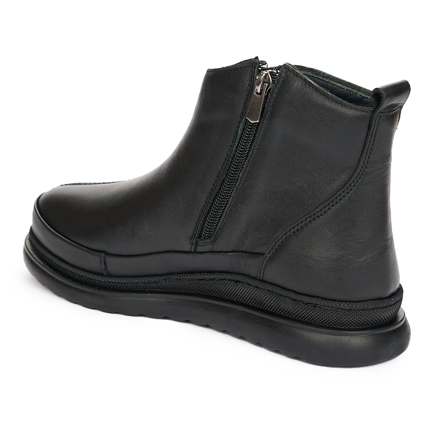 Ghete Dama Iarna Negre din Piele Naturala Casual 10967 - Image 2