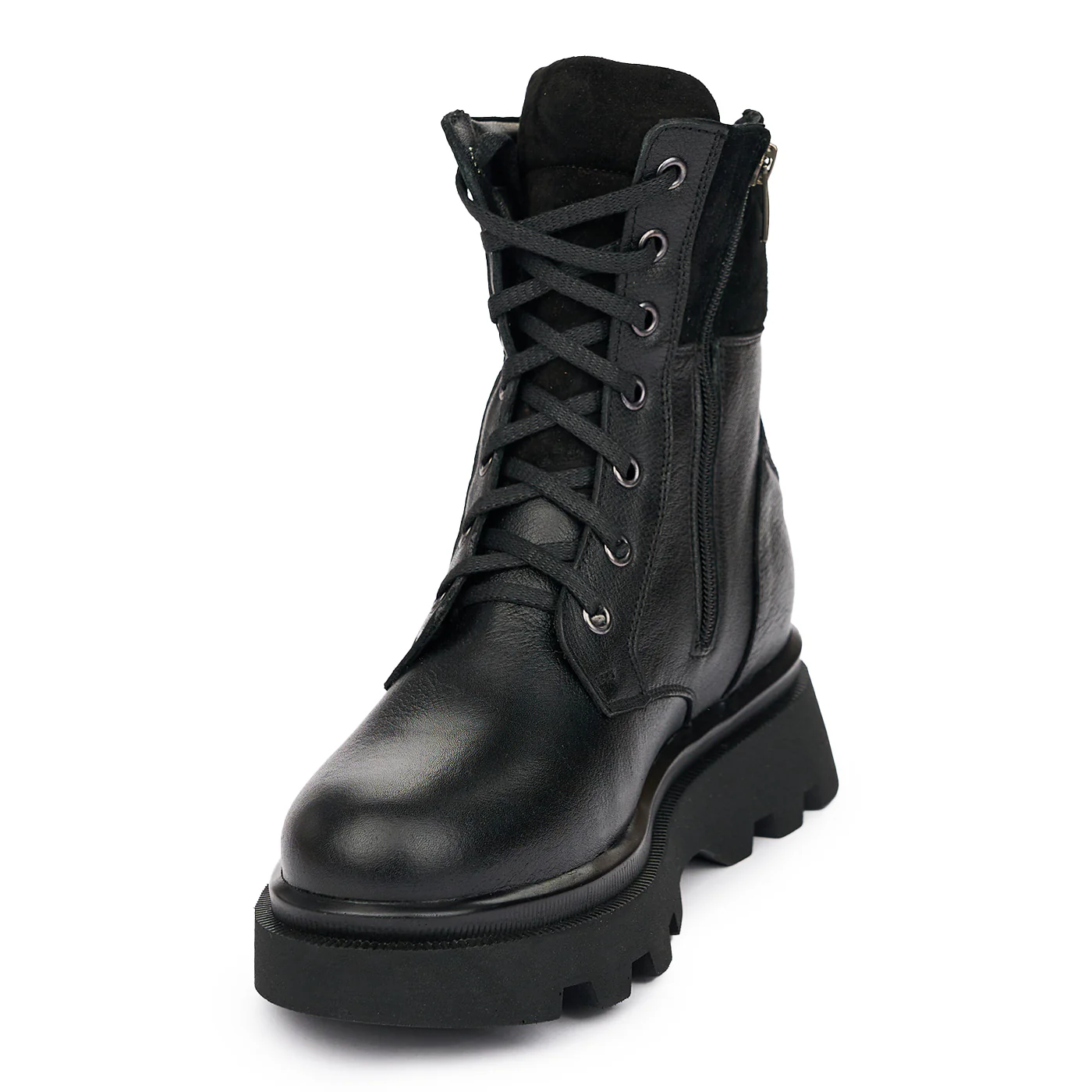 Ghete Dama Iarna Piele Naturala Casual Negre 12088 - Image 3