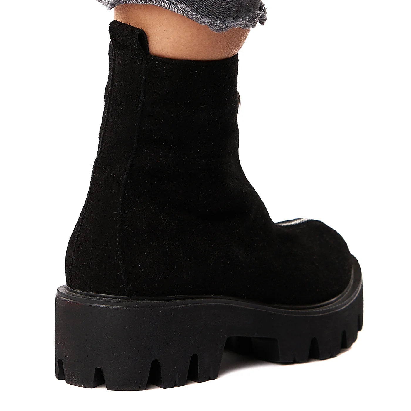 Ghete dama negre din piele naturala 3561 - Image 4