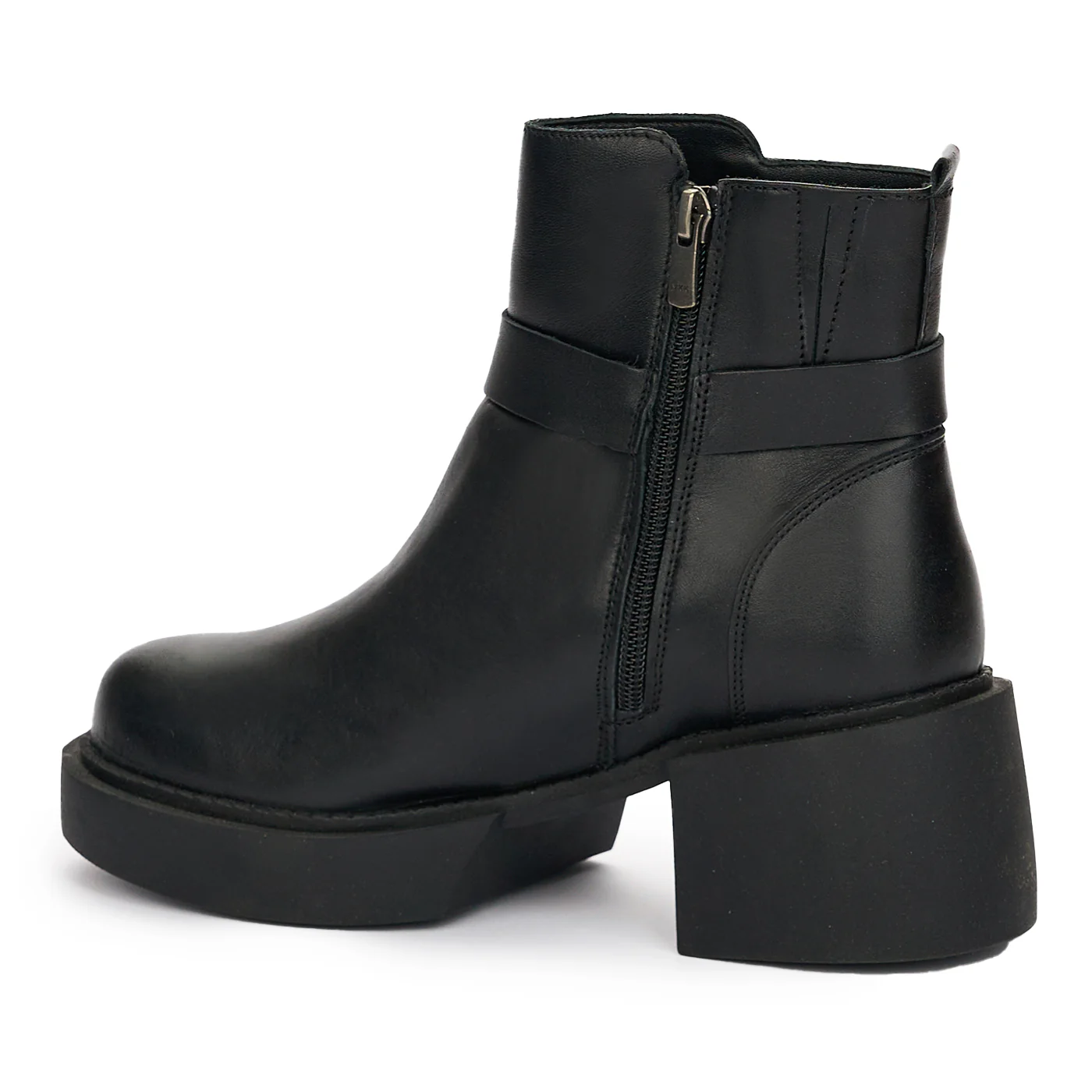 Ghete Dama Piele Naturala Talpa Groasa Casual 12392 - Image 2