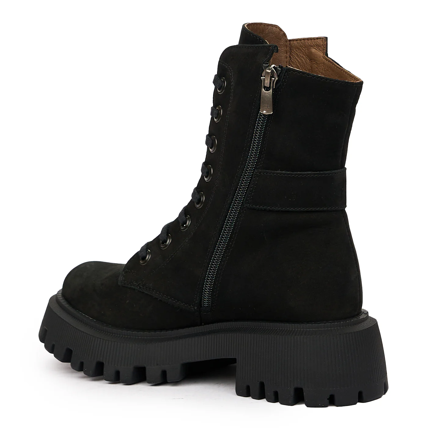 Ghete Dama Piele Negre Casual 8277 - Image 3