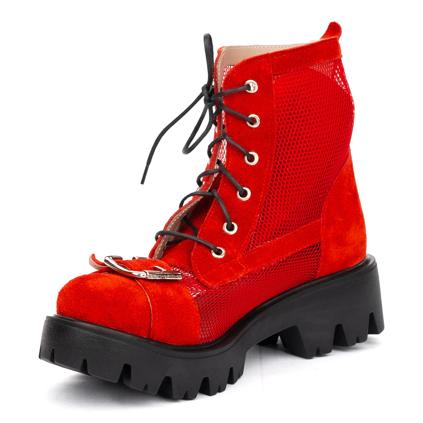 Ghete Dama Rosii din Piele Naturala 8657 - Image 4