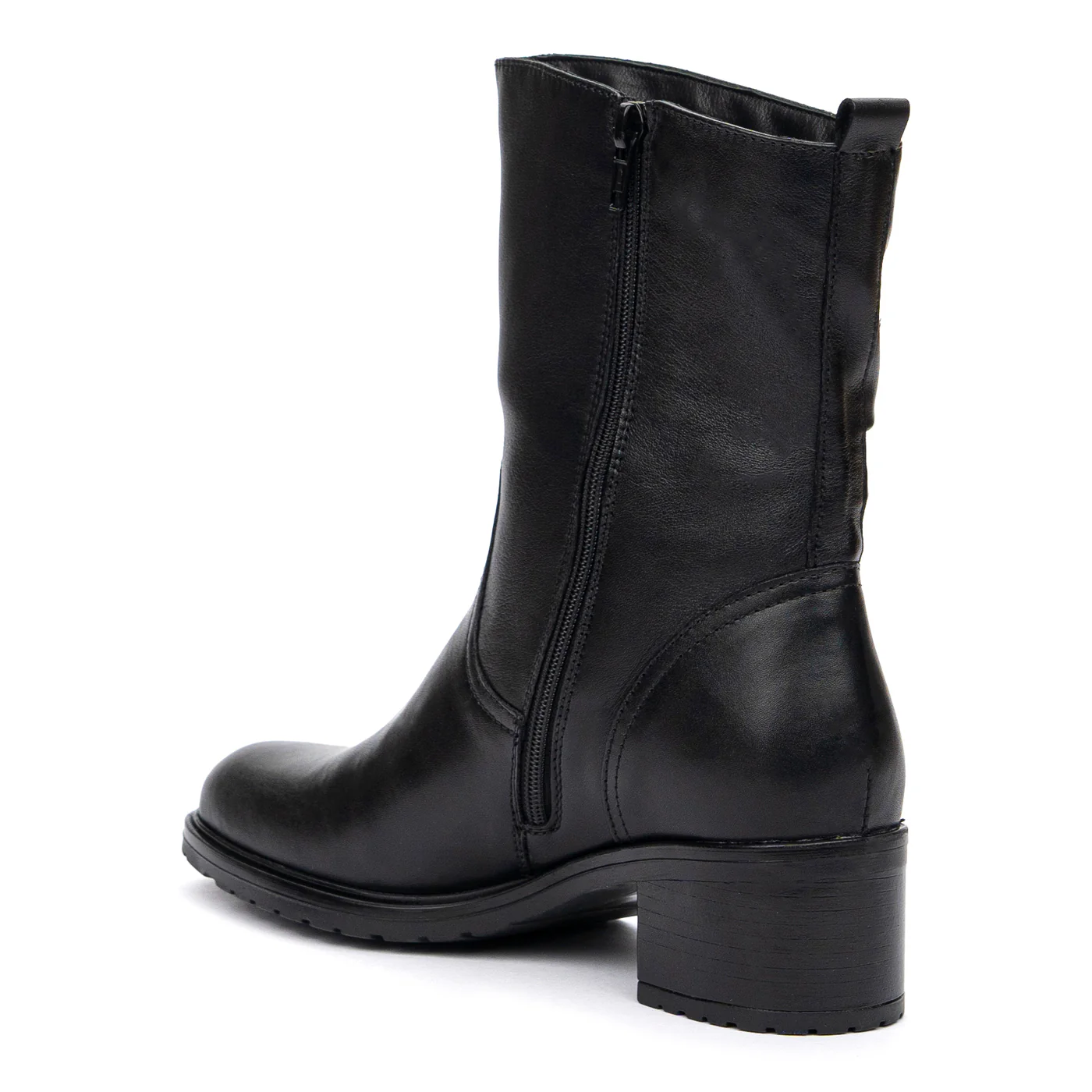 Ghete de Iarna Dama cu Toc 4 Cm din Piele Naturala Casual 8467 - Image 3
