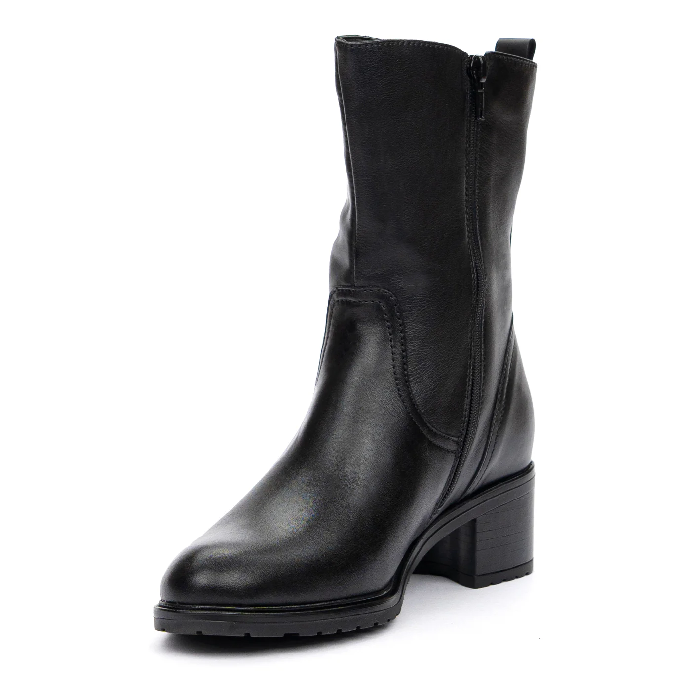 Ghete de Iarna Dama cu Toc 4 Cm din Piele Naturala Casual 8467 - Image 4