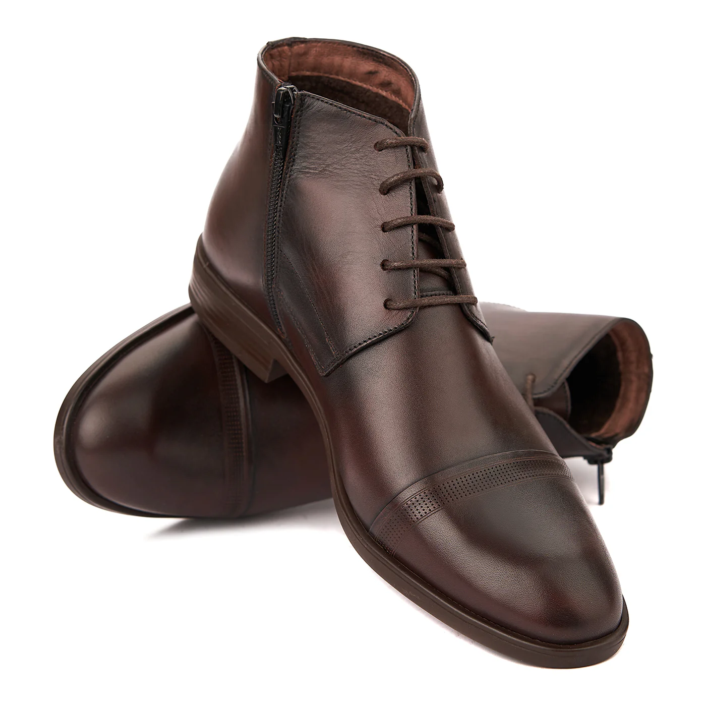 Ghete de Piele Bărbați Maro 1090 - Image 4