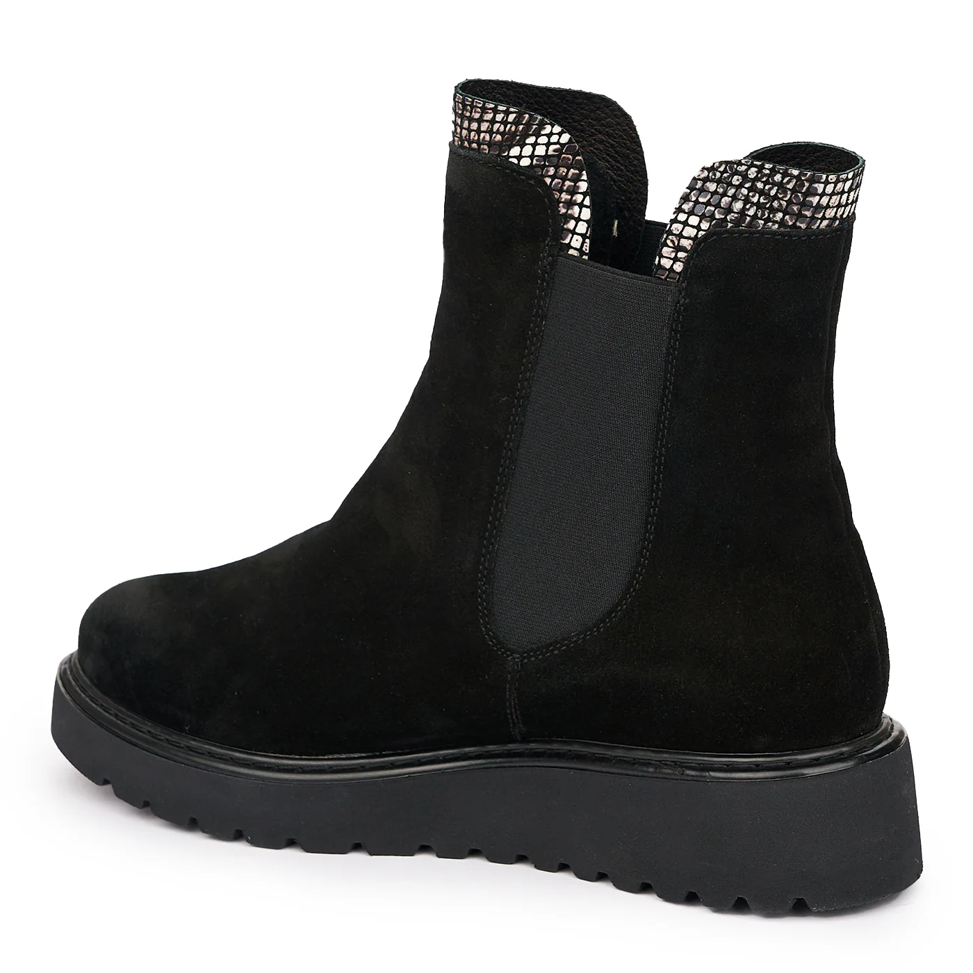 Ghete de Piele Naturala Dama Casual Negre 12136 - Image 2
