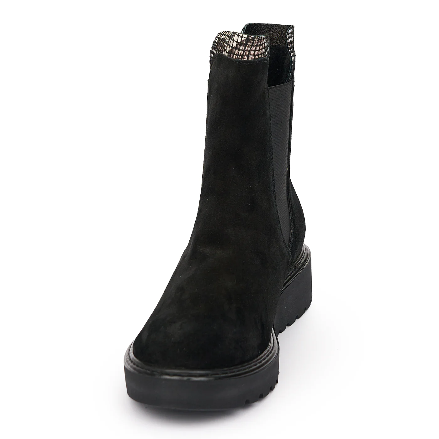 Ghete de Piele Naturala Dama Casual Negre 12136 - Image 3