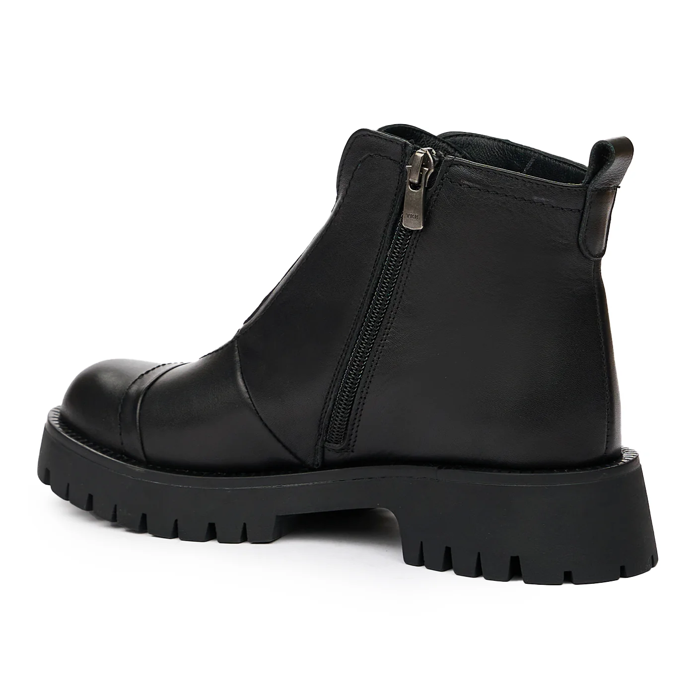 Ghete de Toamna Dama din Piele Naturala Neagra (Toamna-Iarna) 8207 - Image 3
