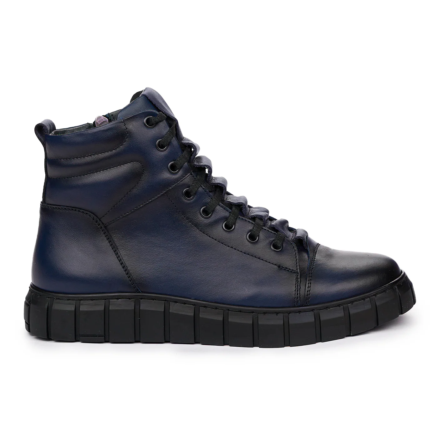 Ghete din piele naturala bleumarin 7197