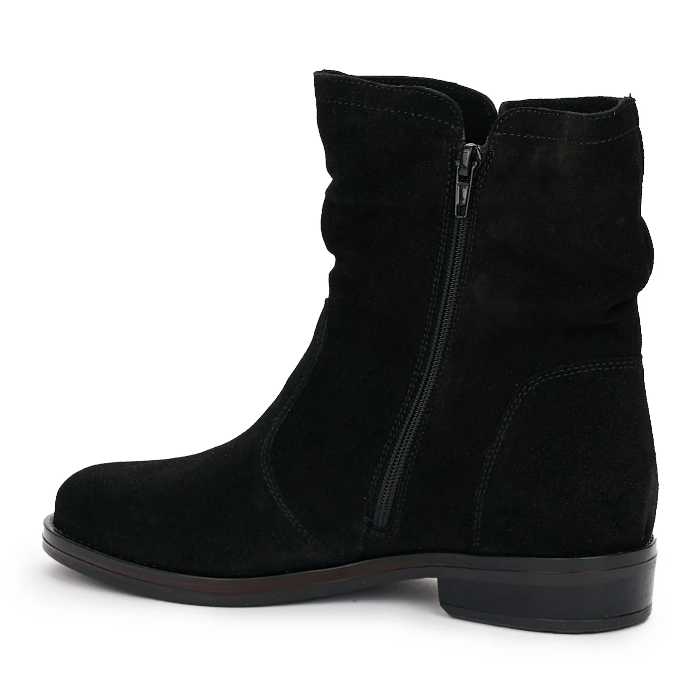 Ghete din Piele Naturala Femei Casual cu Fermoar 12378 - Image 2