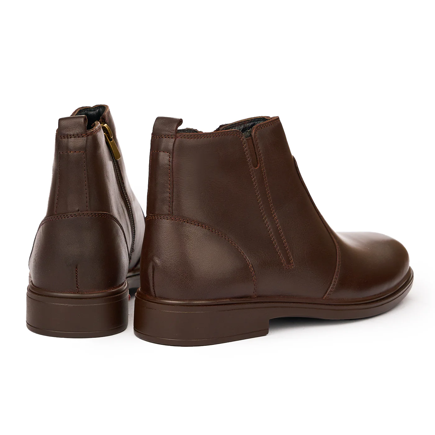 Ghete din Piele Naturala maro 7109 - Image 2