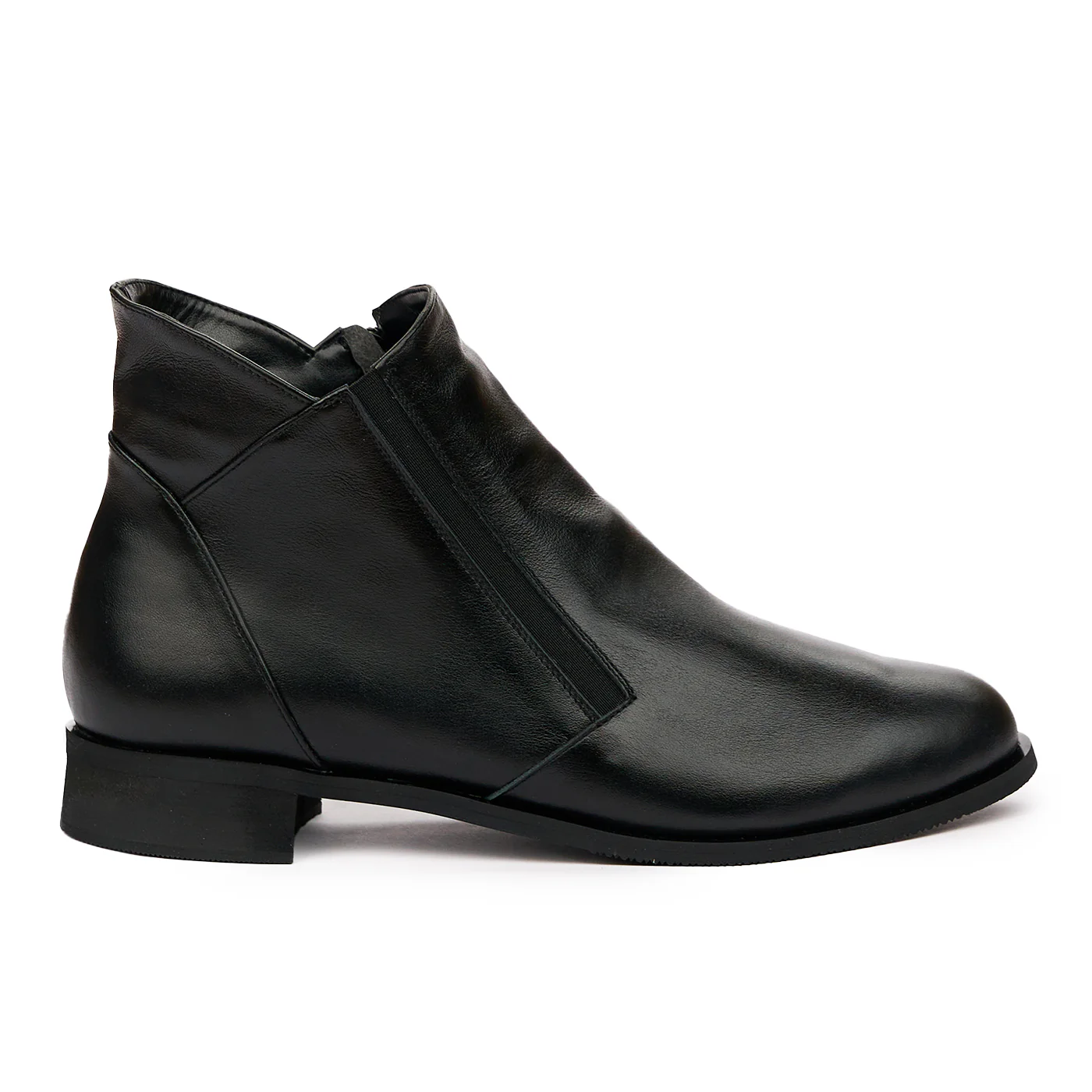 Ghete din piele naturala neagra 6622