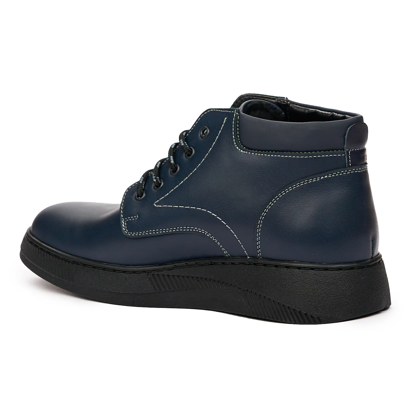 Ghete Iarna Barbati Piele Naturala Bleumarin 7151 - Image 3