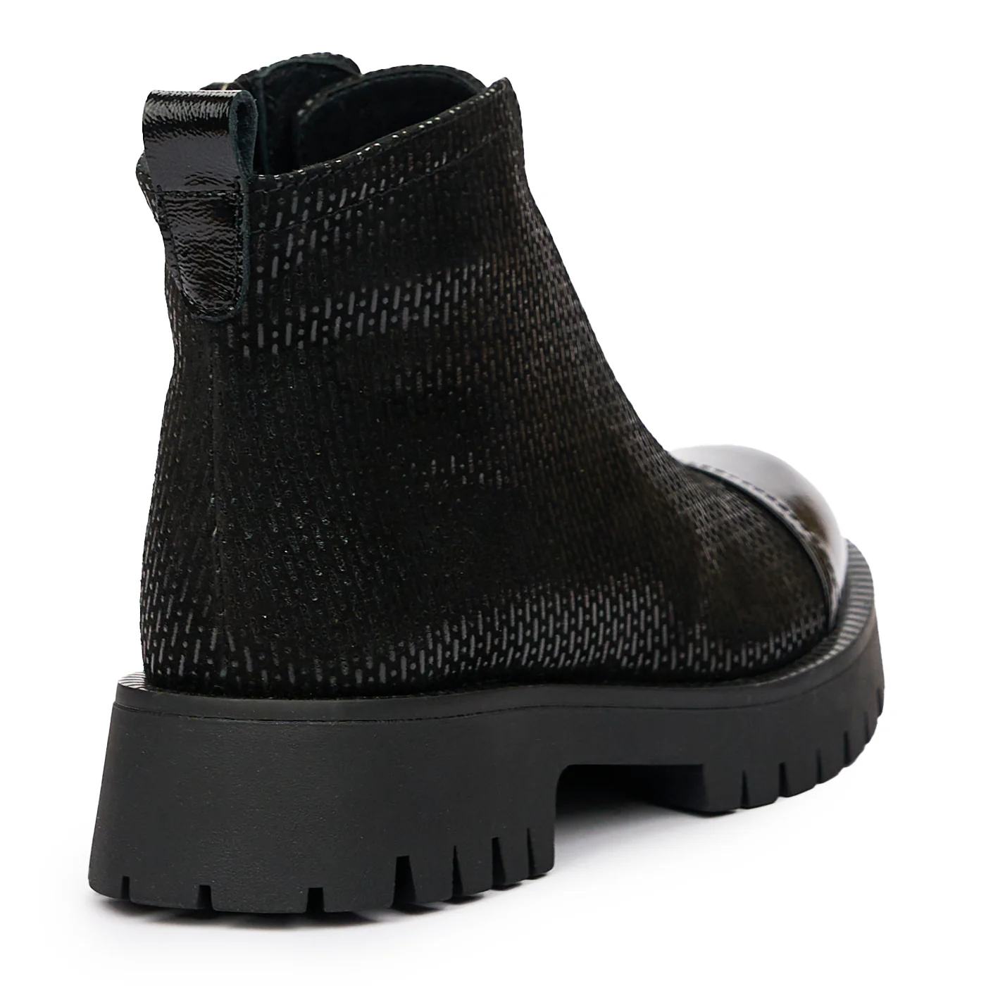 Ghete Iarna Dama Imblanite din Piele Naturala Negre 8169 - Image 2